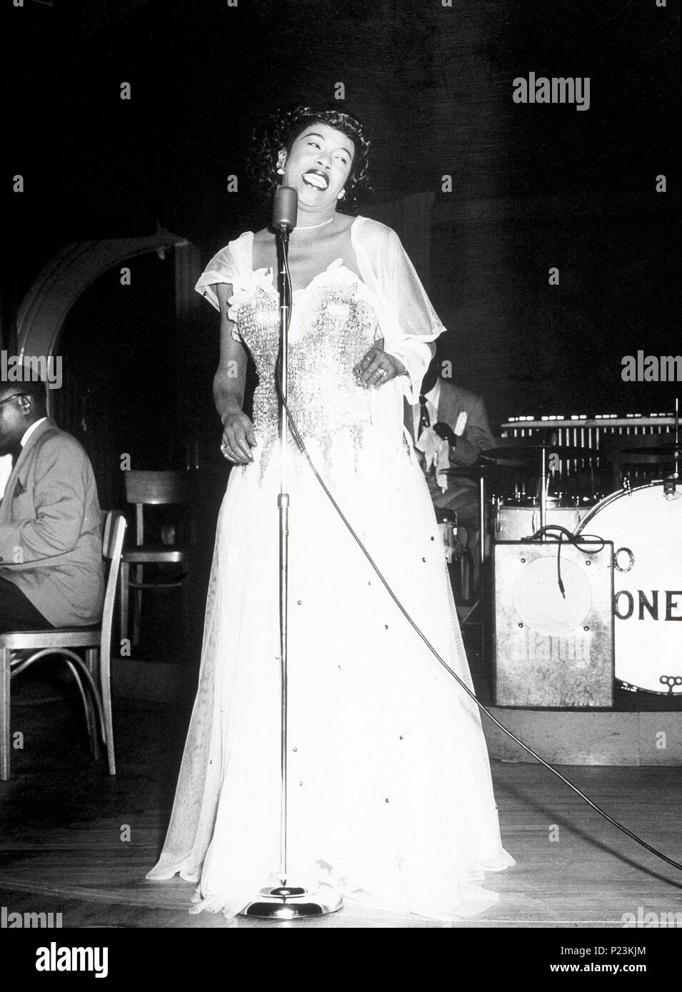 Amerikanische Jazzsängerin Sarah Vaughan. Stockfoto