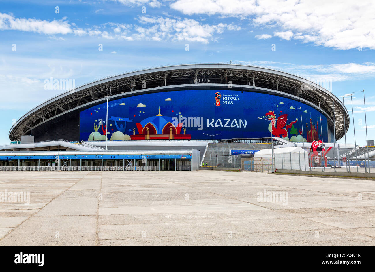 Kasan Russland 12 Juni 18 Kazan Arena Fussballstadion Kazan Die Stadt Der Fifa Weltmeisterschaft In Russland Im Jahr 18 Stockfotografie Alamy