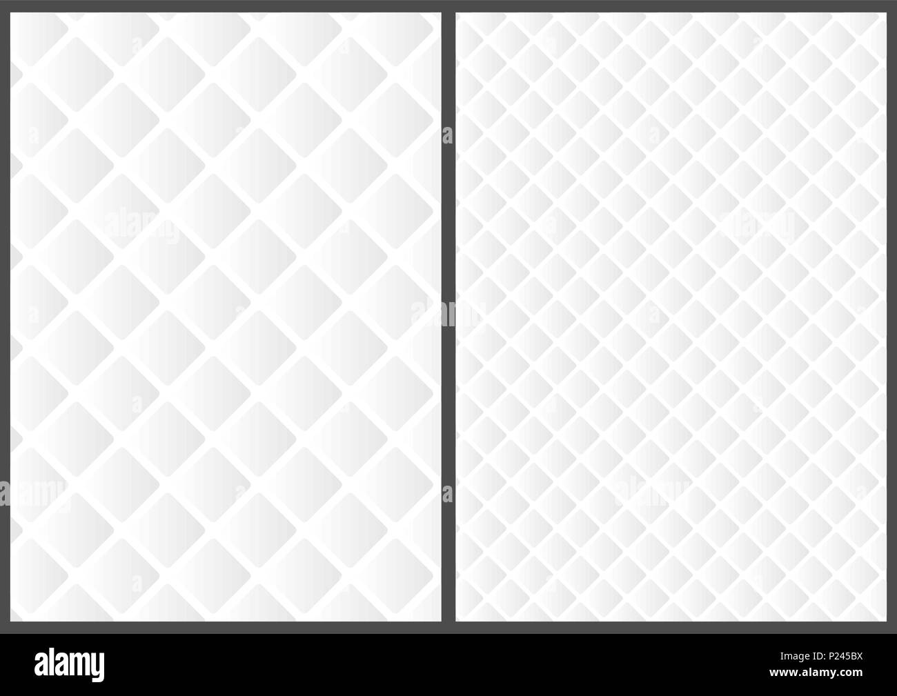 Weiße 3D-Textur in zwei Variationen Stock Vektor