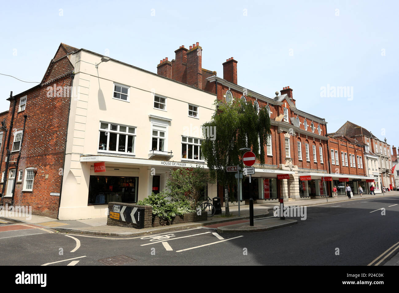 Die House of Fraser Kaufhaus in Chichester, West Sussex, UK. Stockfoto