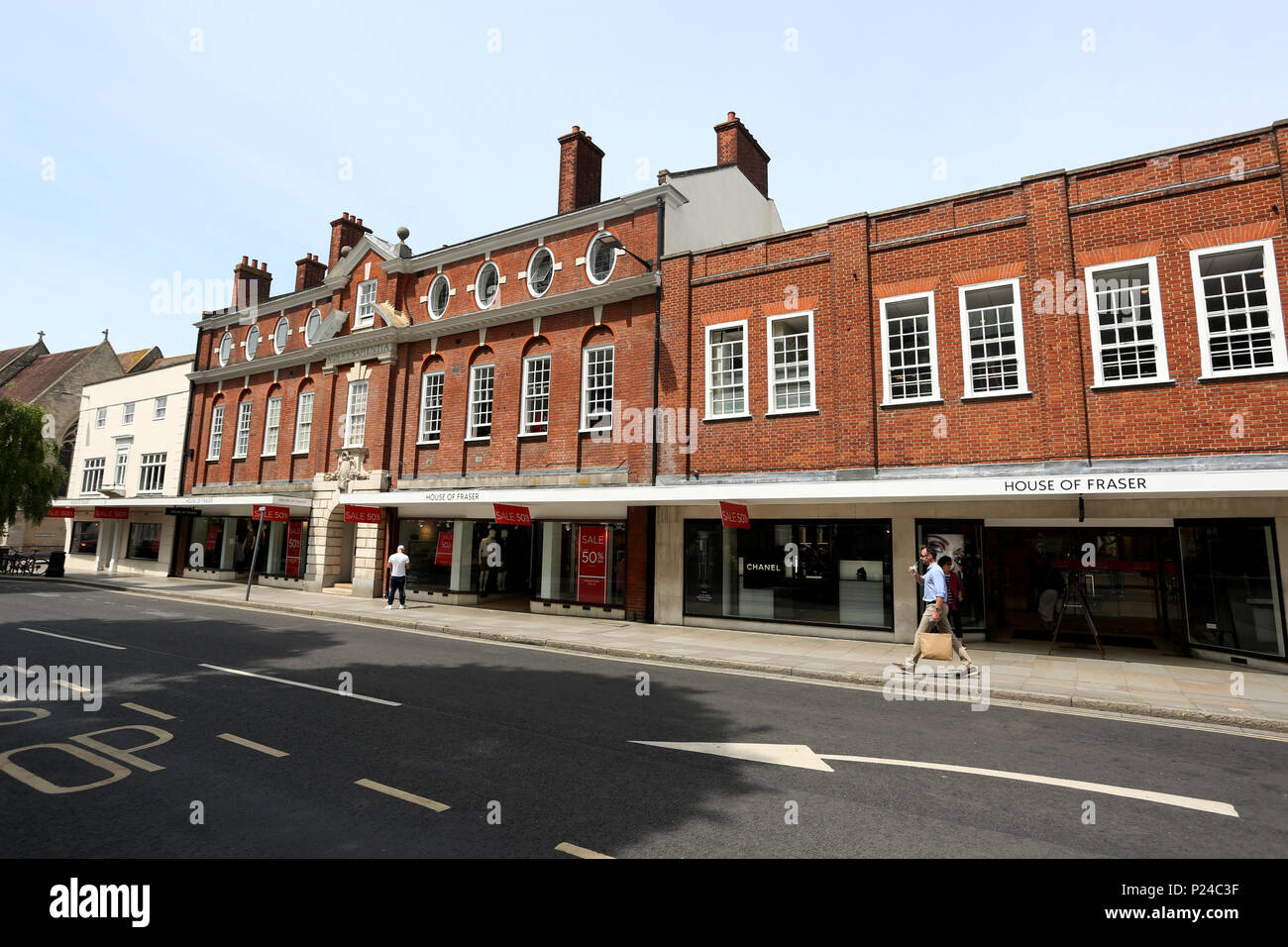 Die House of Fraser Kaufhaus in Chichester, West Sussex, UK. Stockfoto