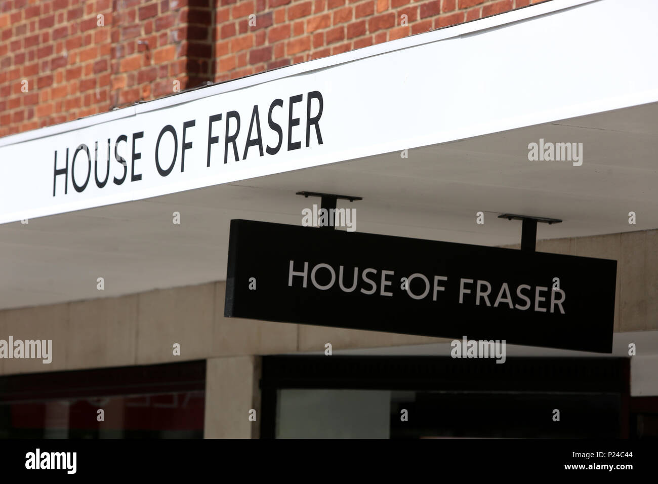 Die House of Fraser Kaufhaus in Chichester, West Sussex, UK. Stockfoto