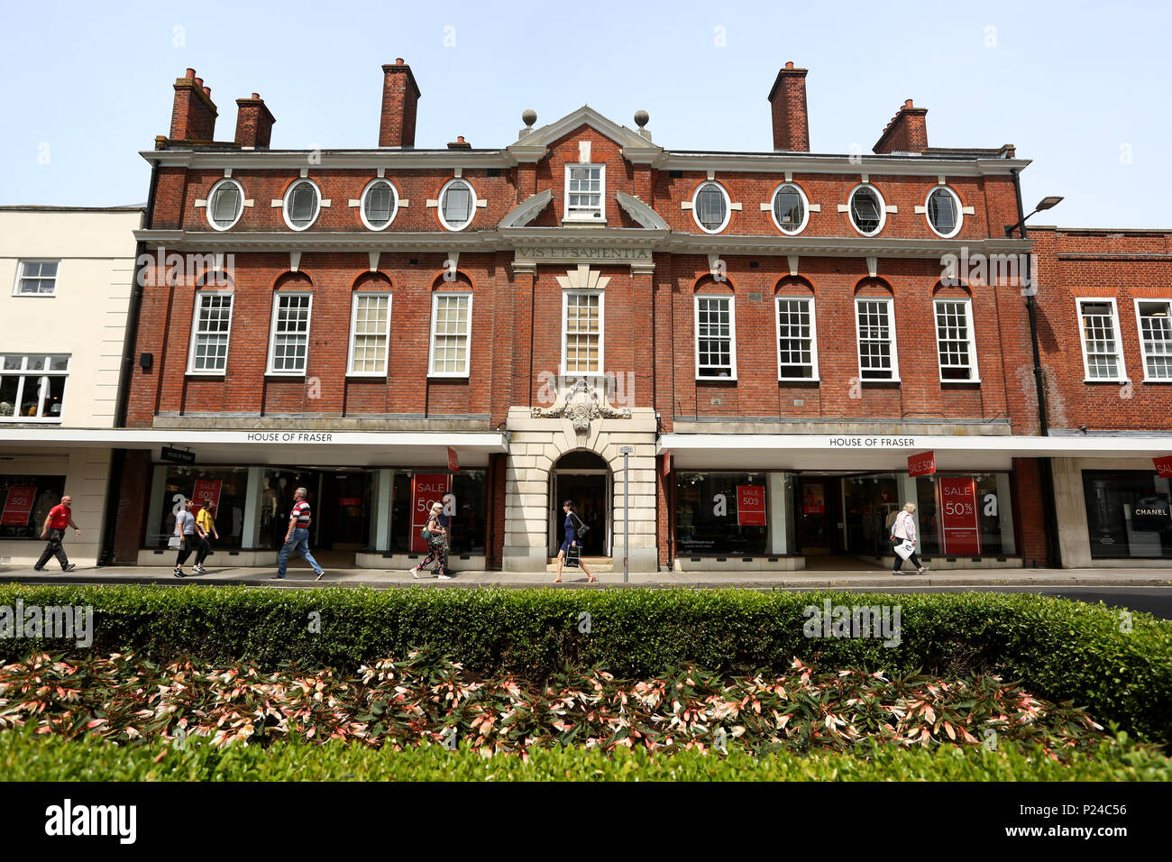 Die House of Fraser Kaufhaus in Chichester, West Sussex, UK. Stockfoto