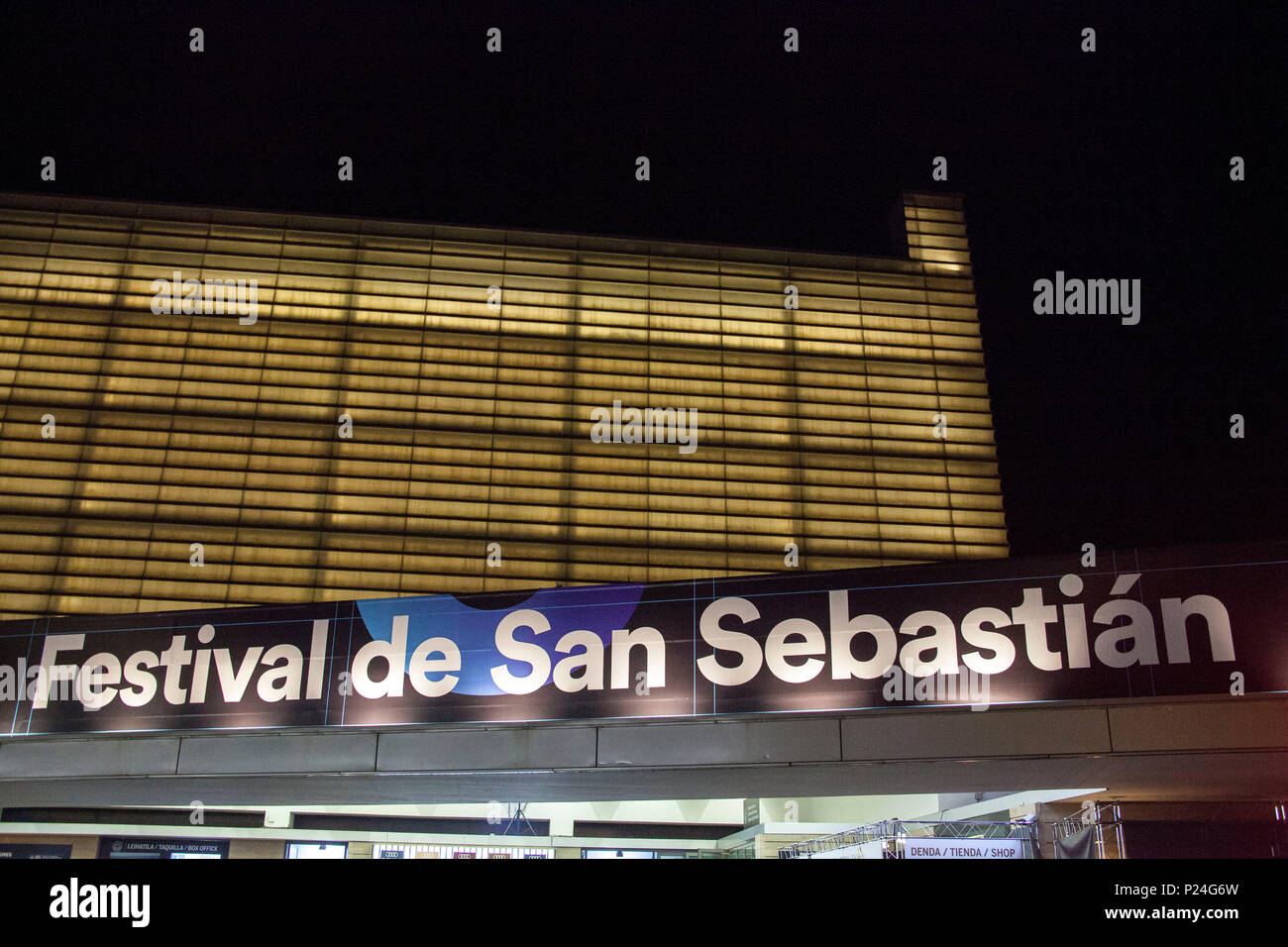 Spanien, Baskenland, Gipuzkoa, San Sebastian Film Festival, Gebäude, detail, Stockfoto