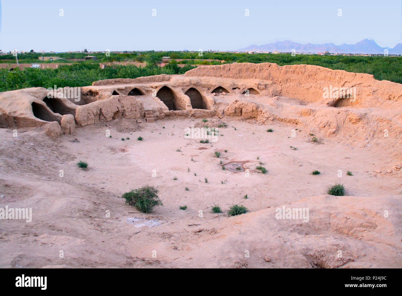 Der torkabad Dakhmeh (Turm des Schweigens, Grab), Ardakan, Provinz Yazd, Iran Stockfoto