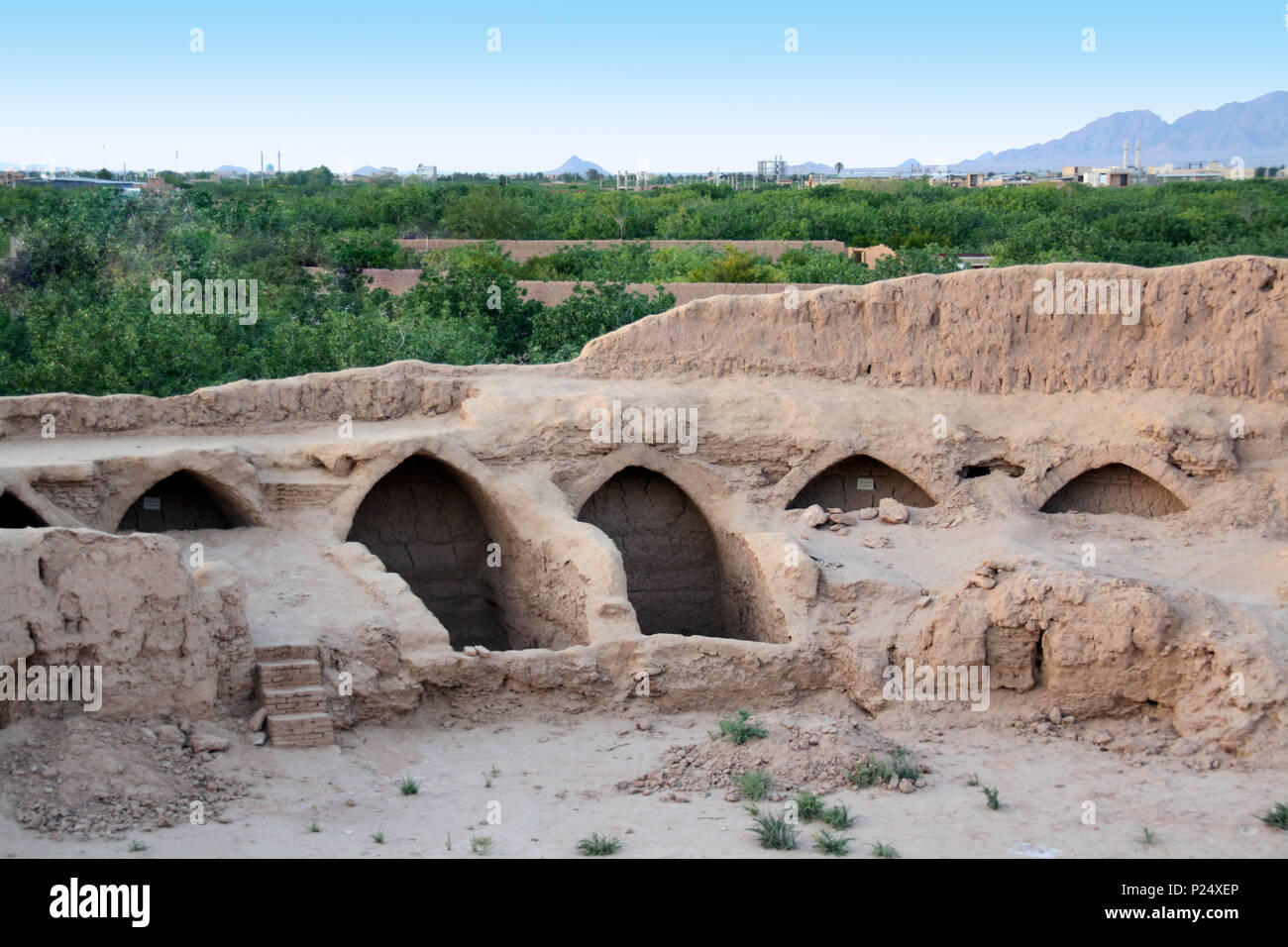 Der torkabad Dakhmeh (Turm des Schweigens, Grab), Ardakan, Provinz Yazd, Iran Stockfoto