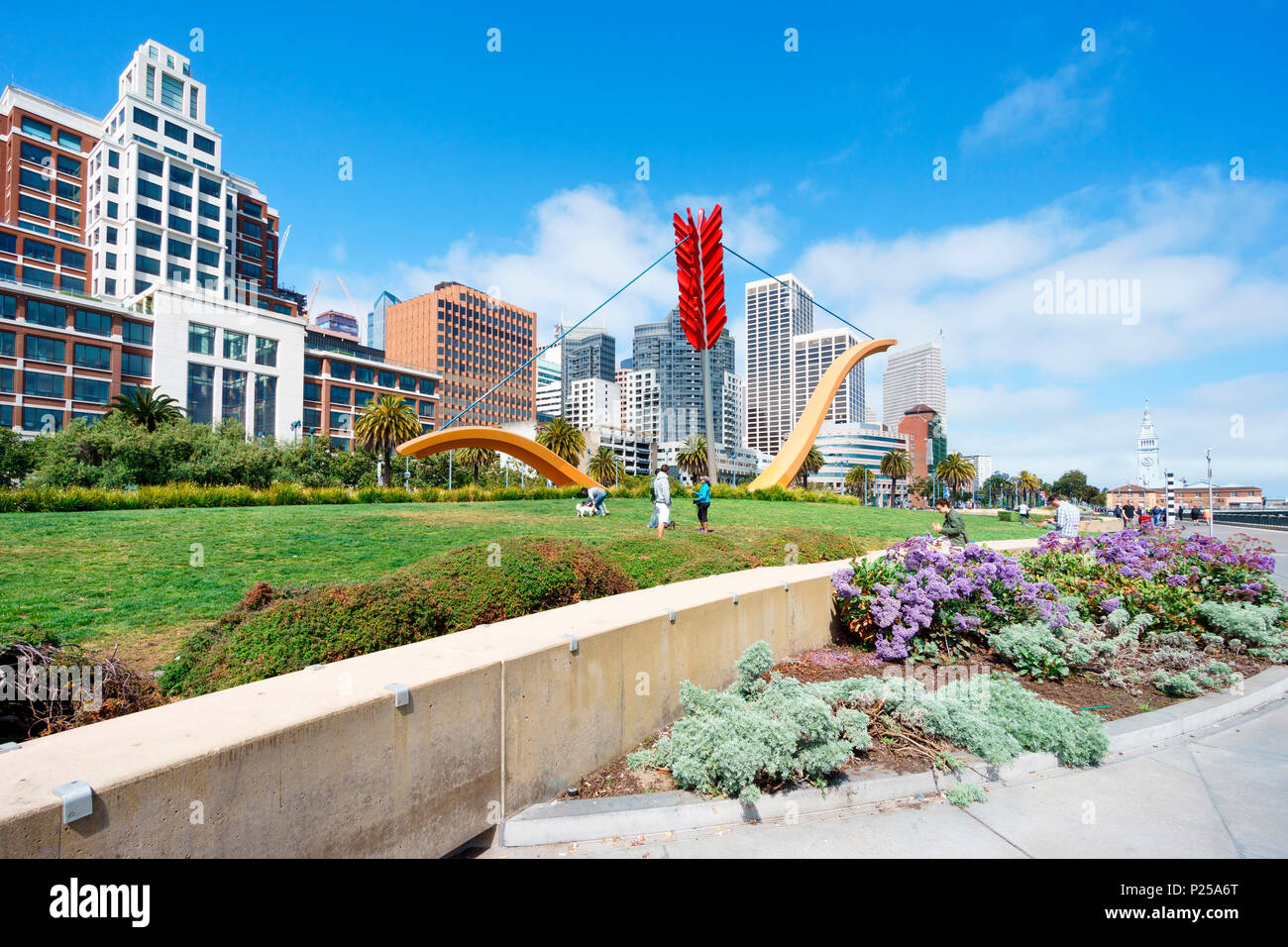 Cupid's Span, Rincon Park, San Francisco, Kalifornien, USA Stockfoto