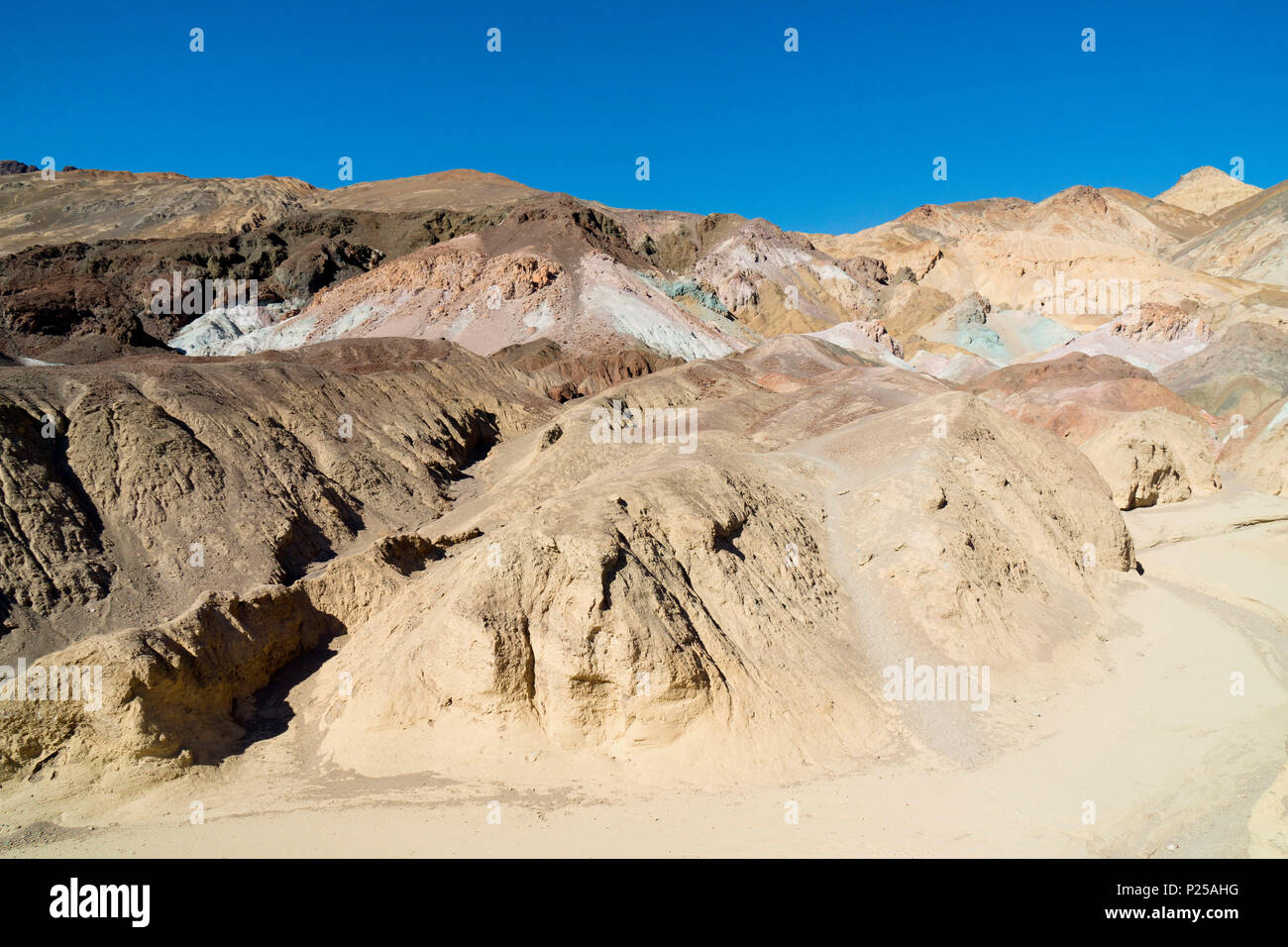 Artist's Palette, Death Valley National Park, Inyo County, Kalifornien, USA. Stockfoto