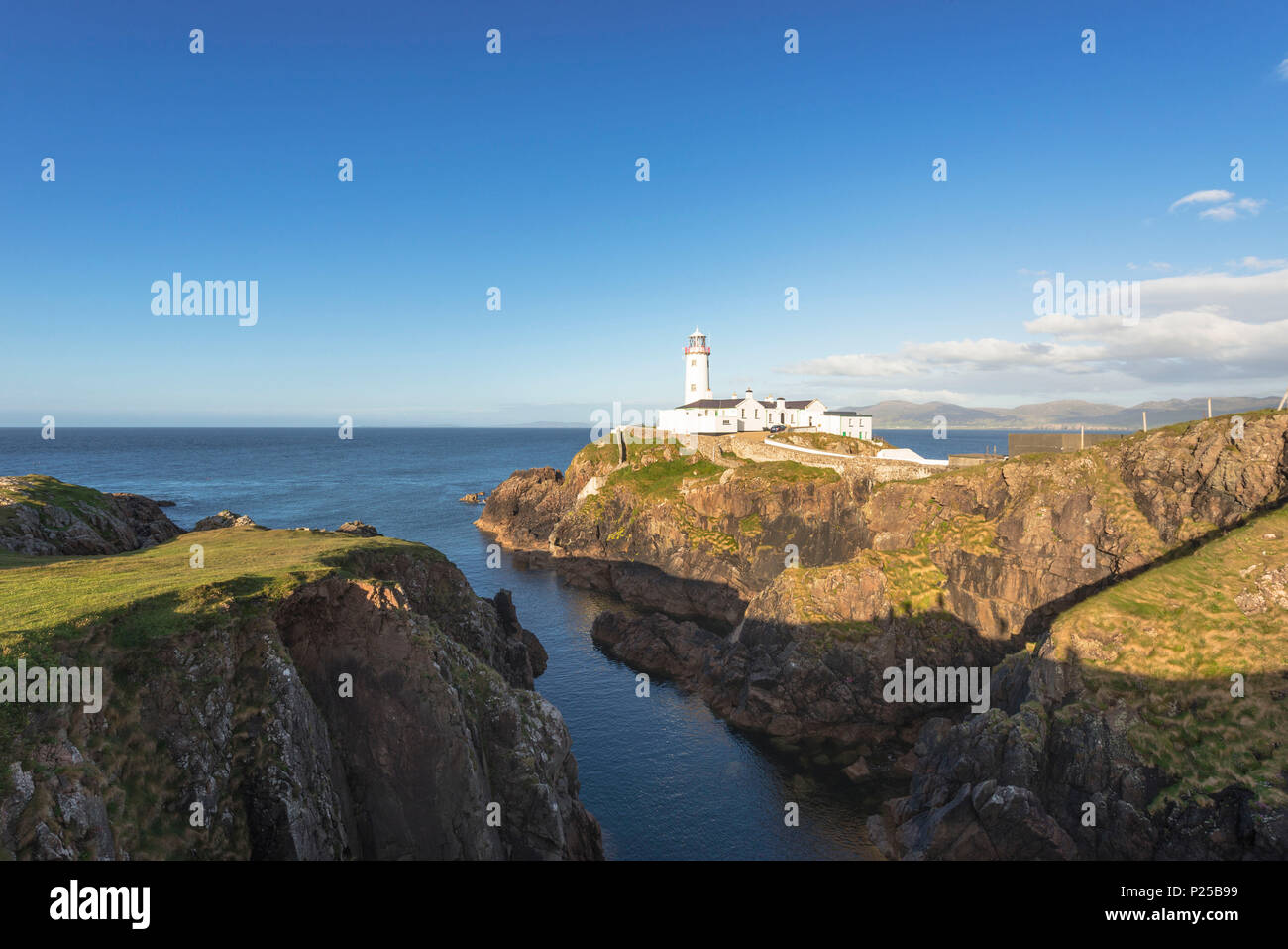 Fanad Head (Fánaid) Leuchtturm, County Donegal, Ulster, Irland, Europa. Stockfoto