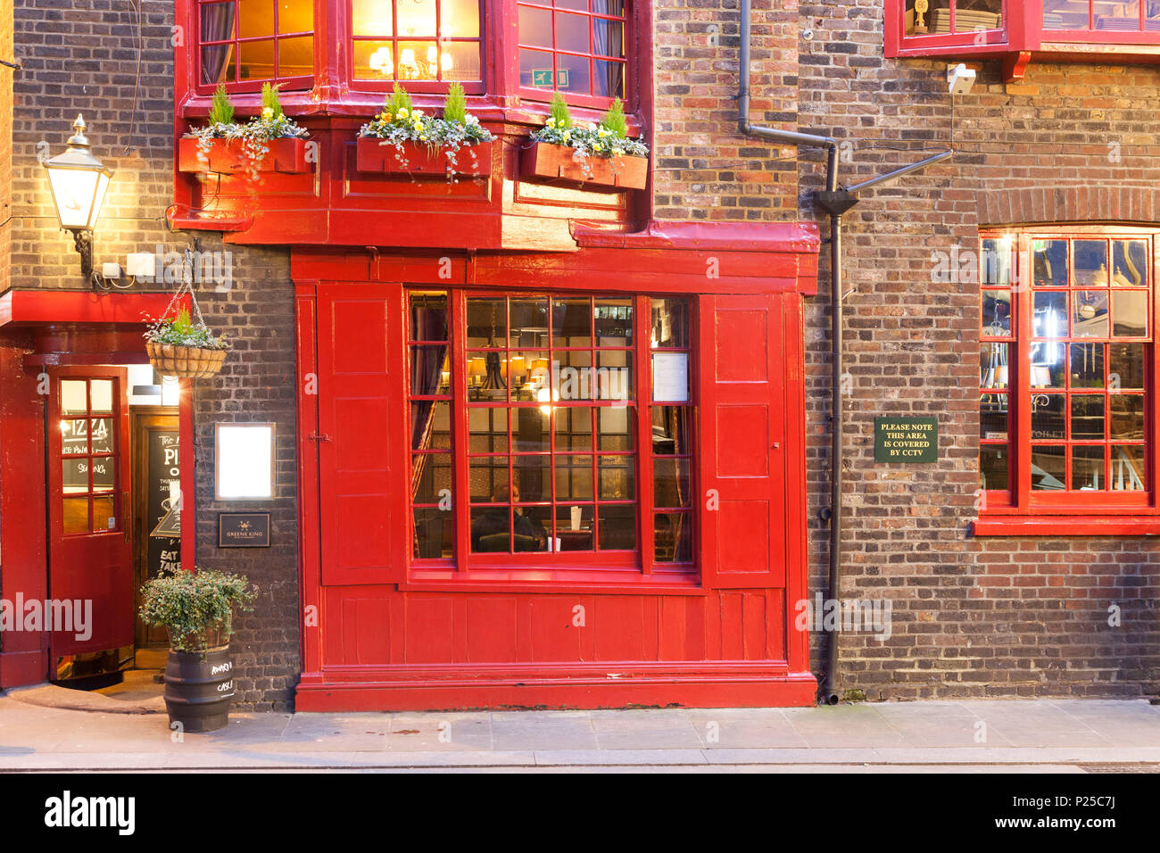 Anker Bankside Pub detail, London, Großbritannien, Großbritannien Stockfoto