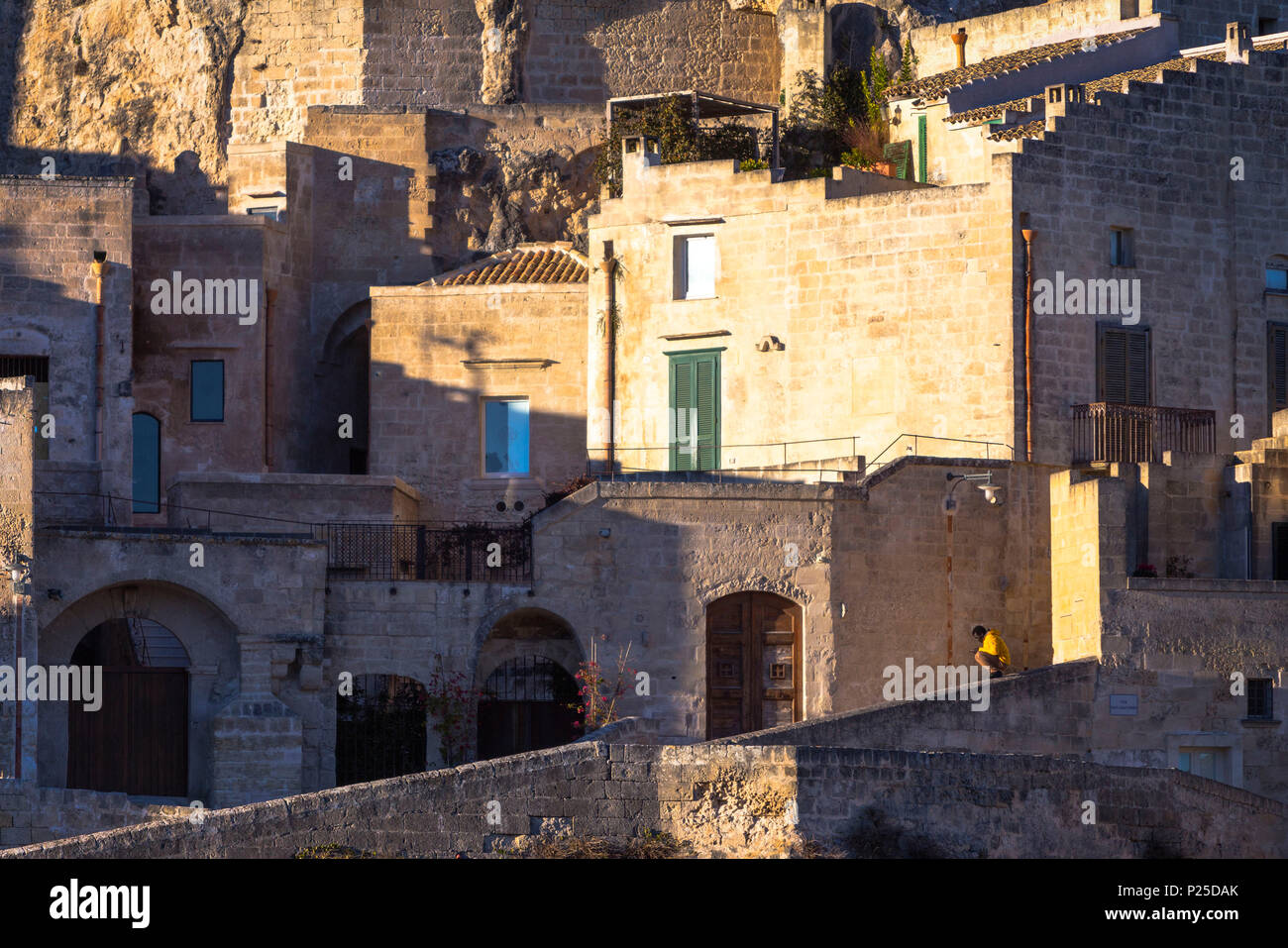 Verkürzung der Sassi von Matera, Matera, Basilikata, Italien Stockfoto