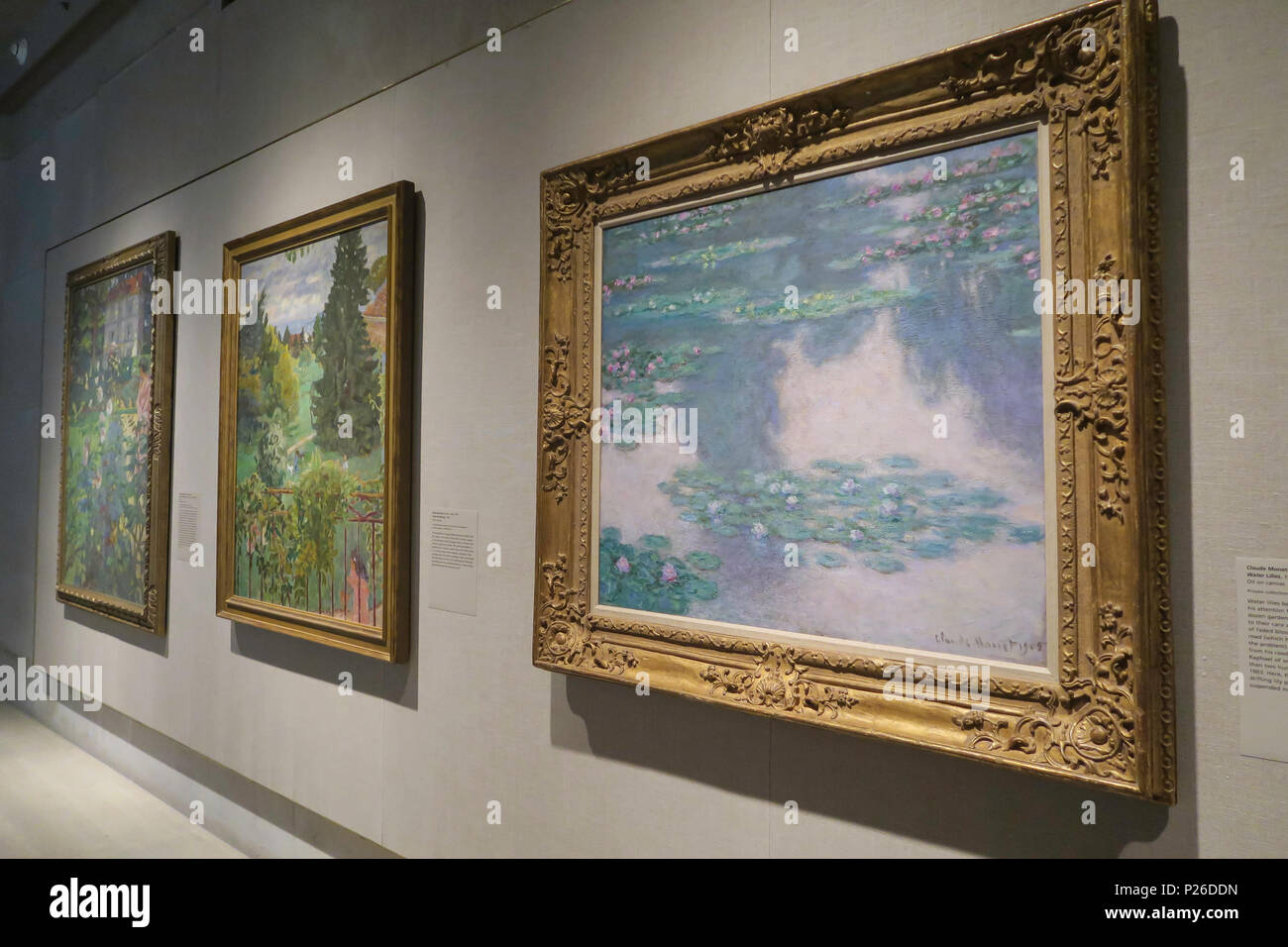 "Öffentliche Parks, private Gärten: Paris Provence' Ausstellung im Metropolitan Museum of Art, New York, USA Stockfoto
