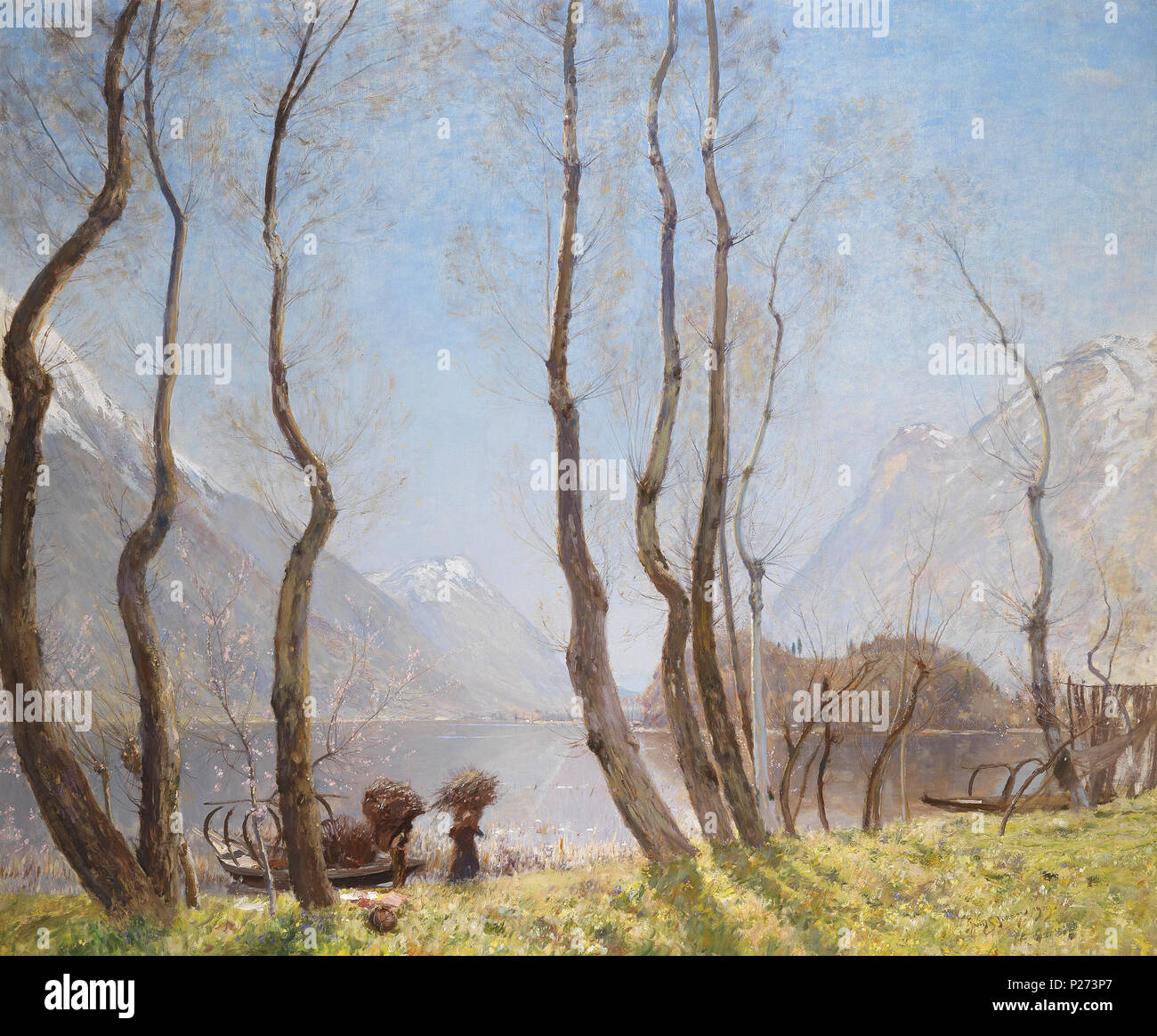 75 David Murray Frühling am Lago di Piano 1909 Stockfoto