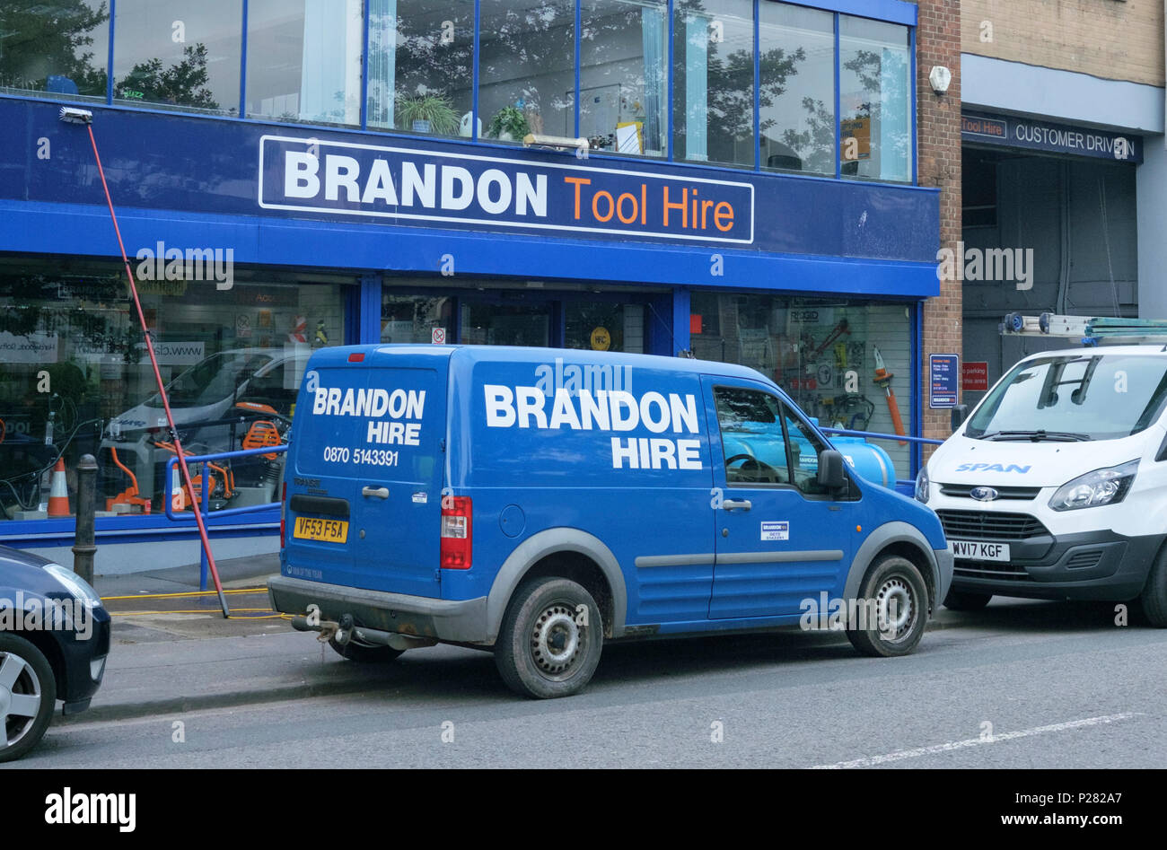 Brandon tool Mietwagen in Bristol Stockfoto