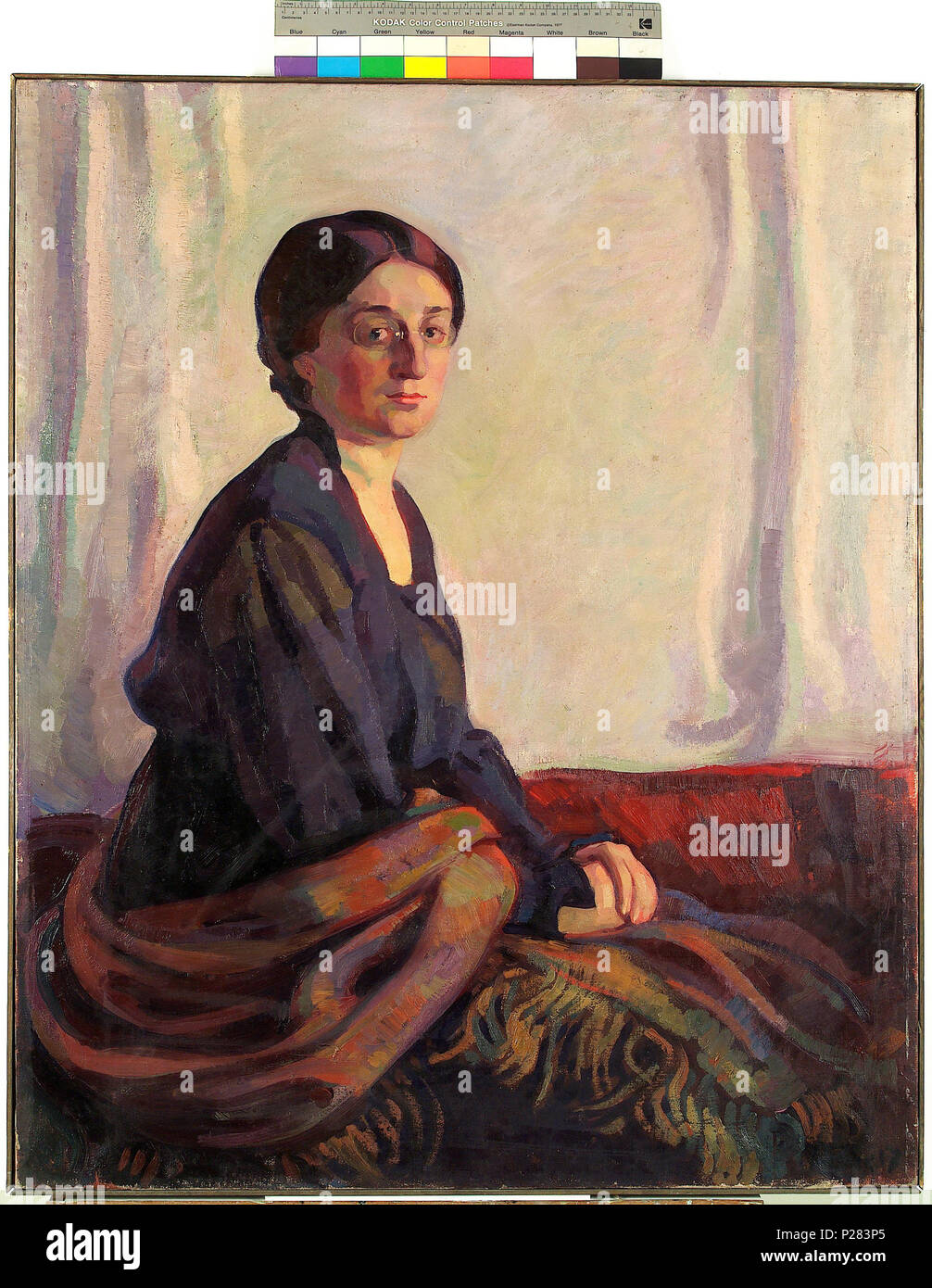 Nikolai Triik. Ella Lüüsi portree. 1917. Õli, lõuend. 100,5 x 82 202 Nikolai Triik. Portrait von Ella Lüüs. TKM 0233 M Stockfoto