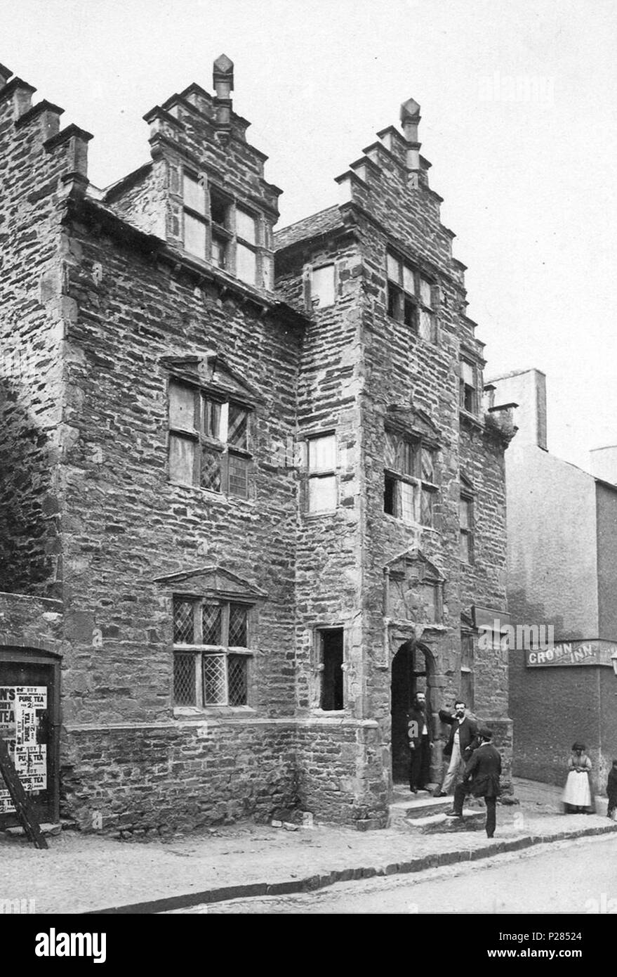 . Conway, Plas Mawr, Principal vorne. um 1870. Francis Bedford (1816-1894) 125 Francis Bedford-Plas Mawr 1870 Stockfoto