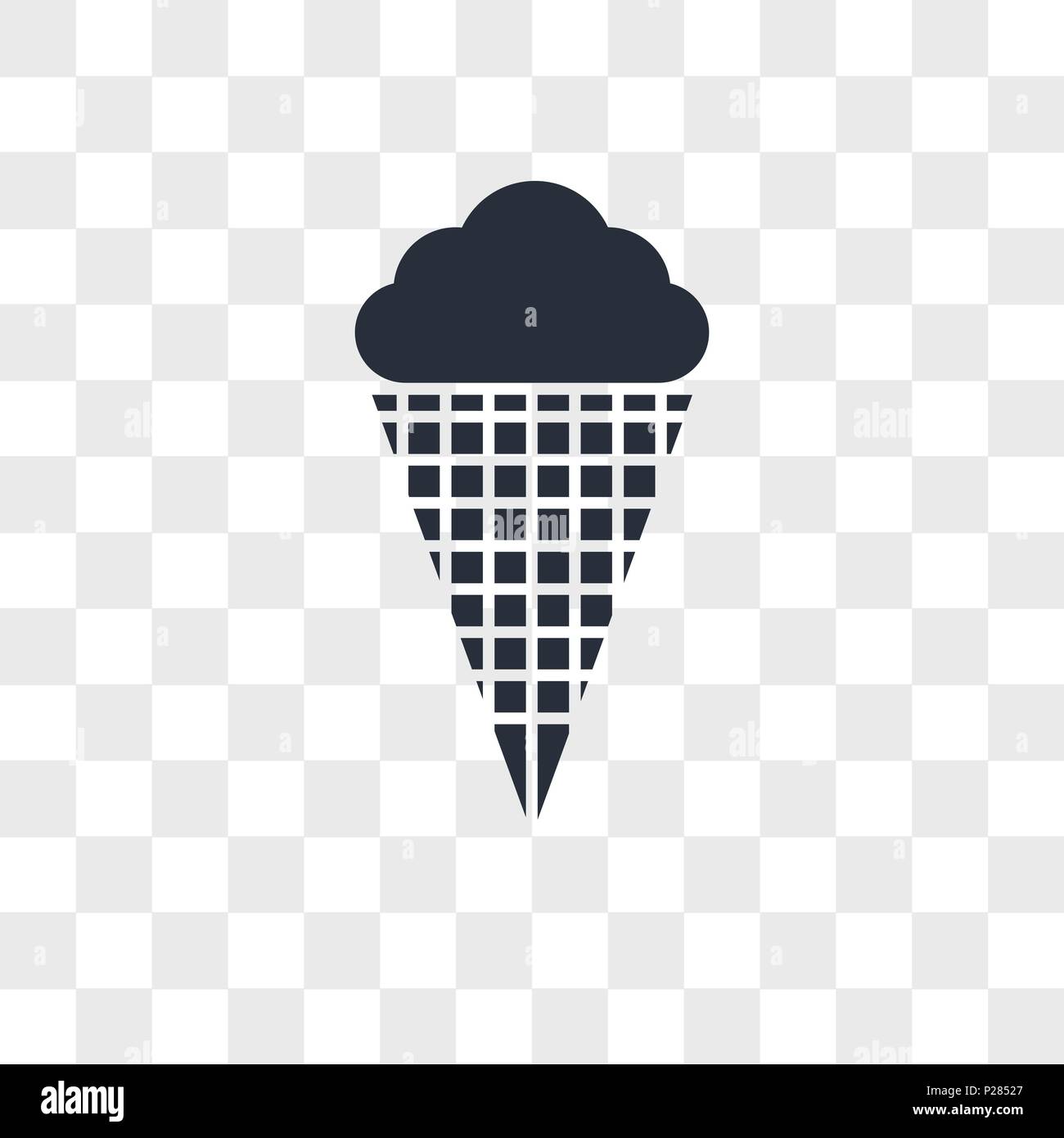 Eis vektor Icon auf transparentem Hintergrund isoliert, Eis logo Konzept Stock Vektor