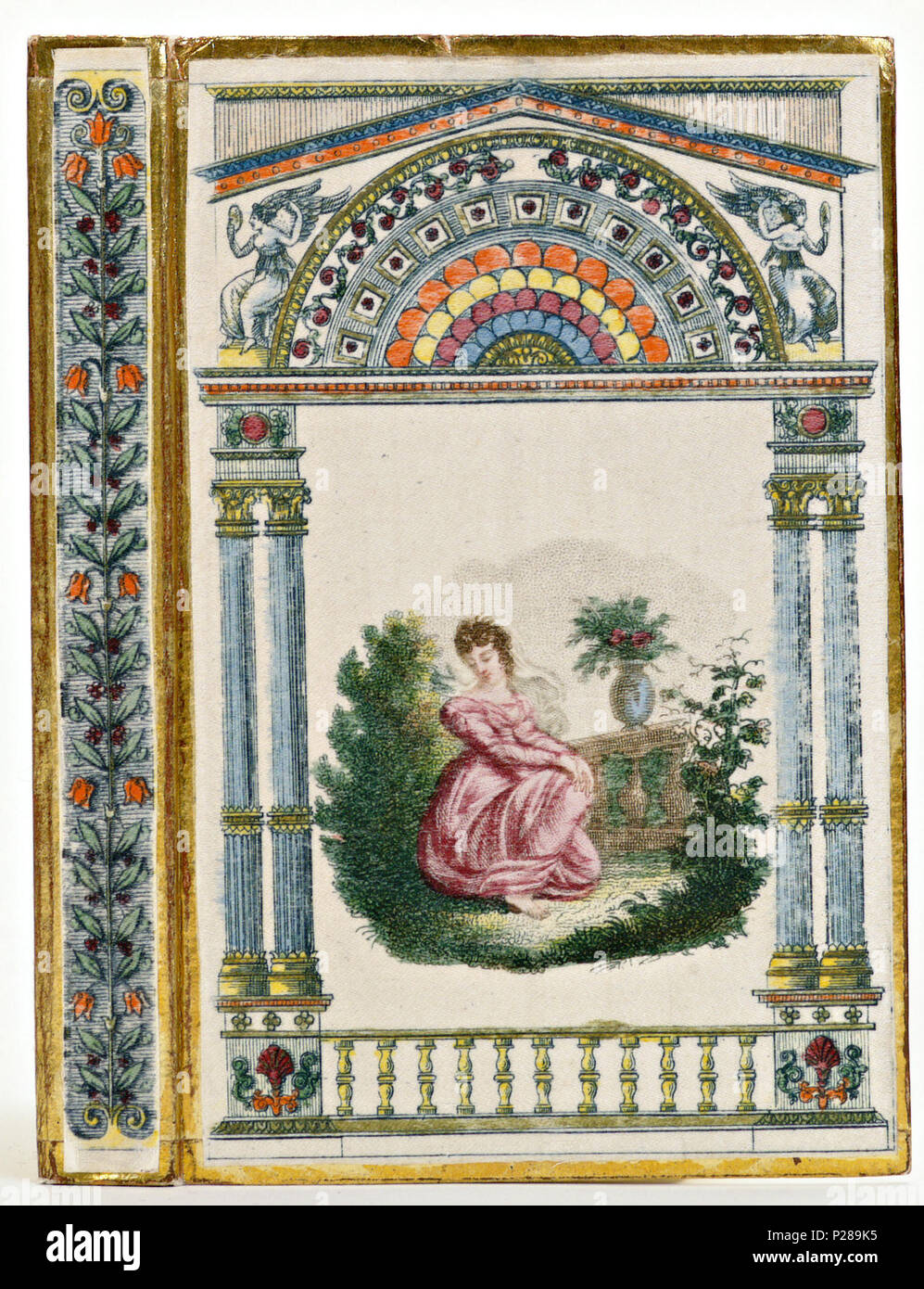 . Band van zijde. Nederlands: Tabletten: Almanach dédié Aux Dames. Paris [1826]. . 1827; 30 Band van zijde - KONB 12-142 G35 Stockfoto