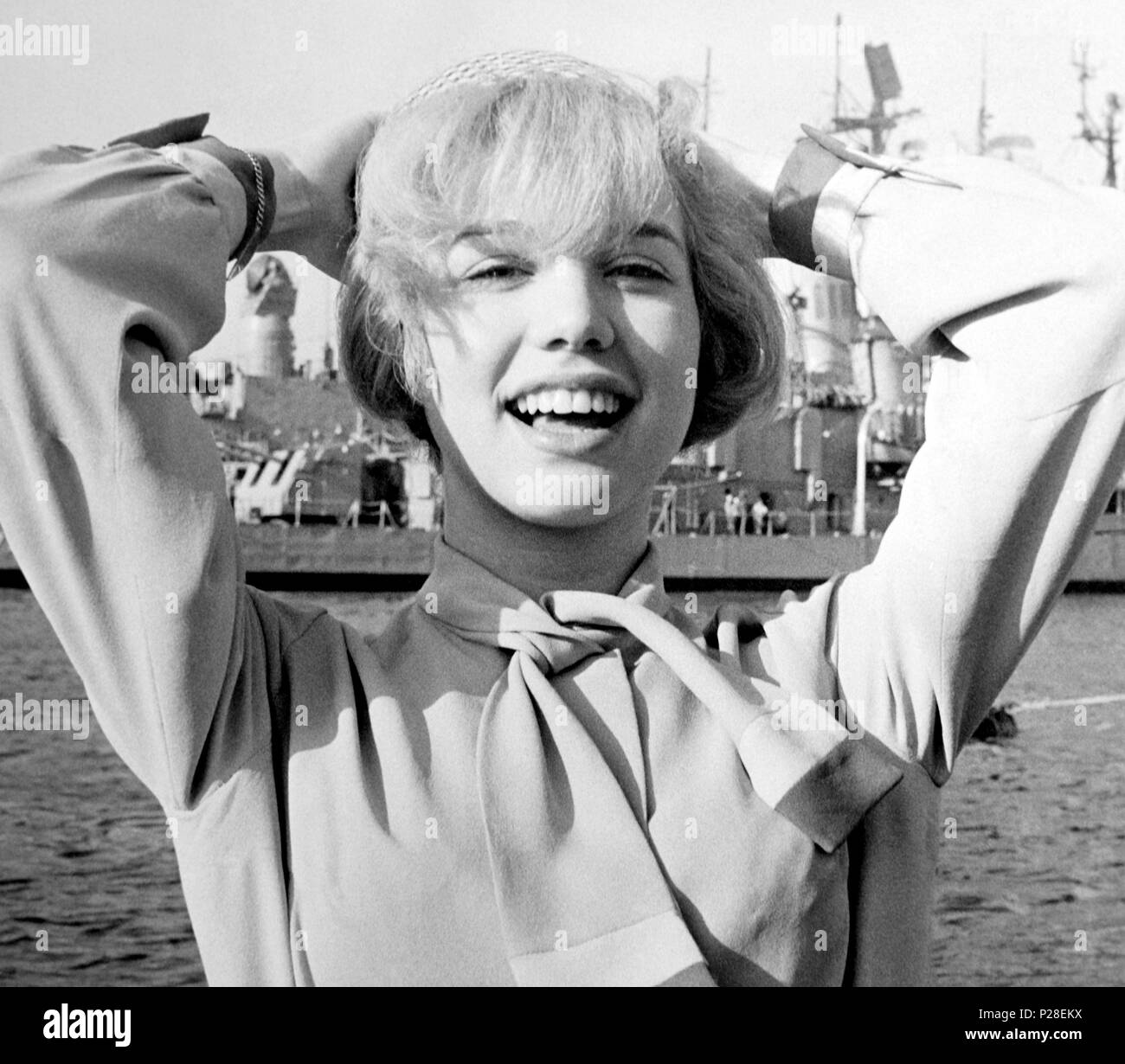 La cantante y actriz Española Karina. Stockfoto