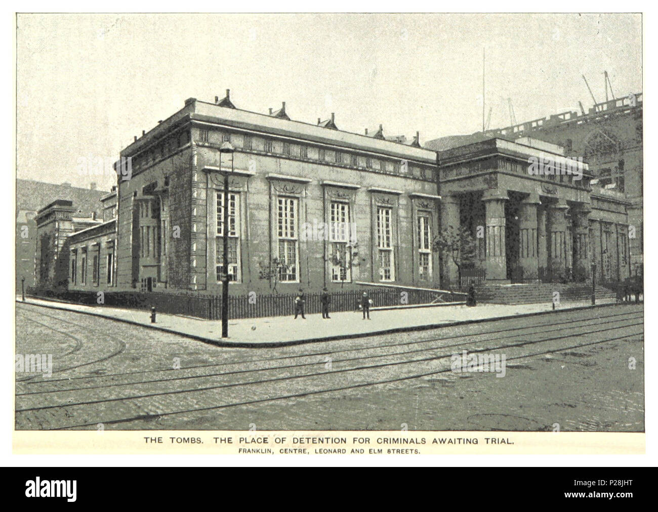 (König 1893, NYC) pg 501 die Gräber. Der Ort der Inhaftierung von Straftätern Prozess wartet. Stockfoto