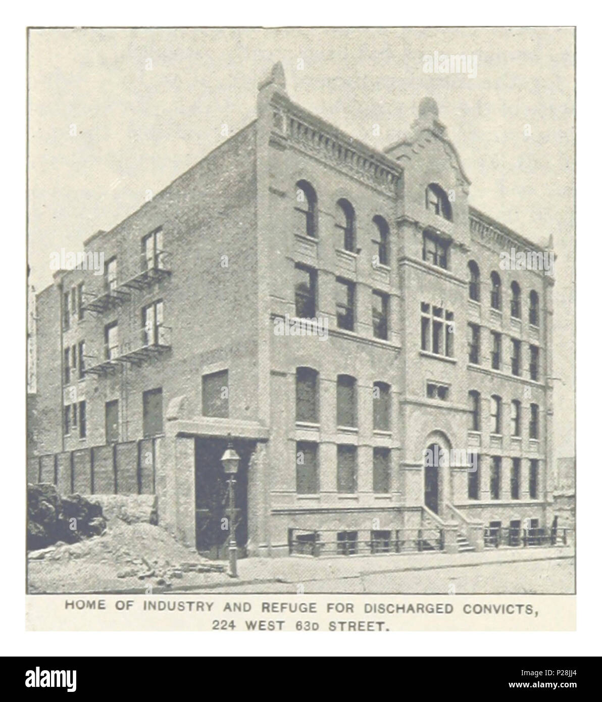 (König 1893, NYC) pg 510 STARTSEITE INDUSTRIE- UND Zuflucht für austretende Sträflinge 224 West 63 D STRASSE. Stockfoto