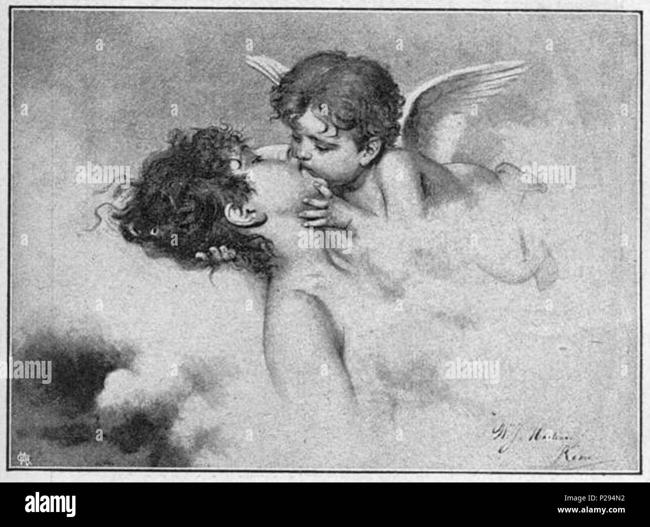 . Ein Liebestraum. von 1888. Wilhelm Johannes Martens 134 Glaspalast 1888 089 Stockfoto
