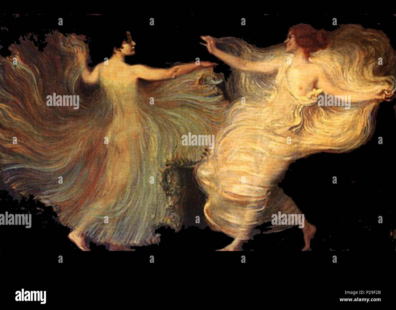 . Englisch: Franz von Stuck symbolistische Malerei 'Dancers'. . 1896 [1]. Franz von Stuck (1863-1928) 126 Franz von Stuck - Tänzer Stockfoto