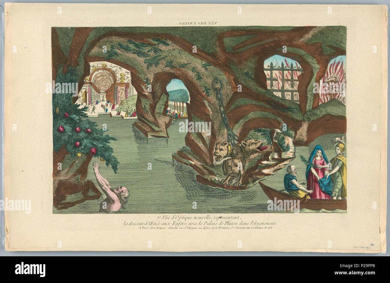 . Englisch: Peep-show Drucken (Frankreich). Vor 1901 (Eingangsdatum) 219 Peep-show Drucken (Frankreich) (CH) 18107151 Stockfoto