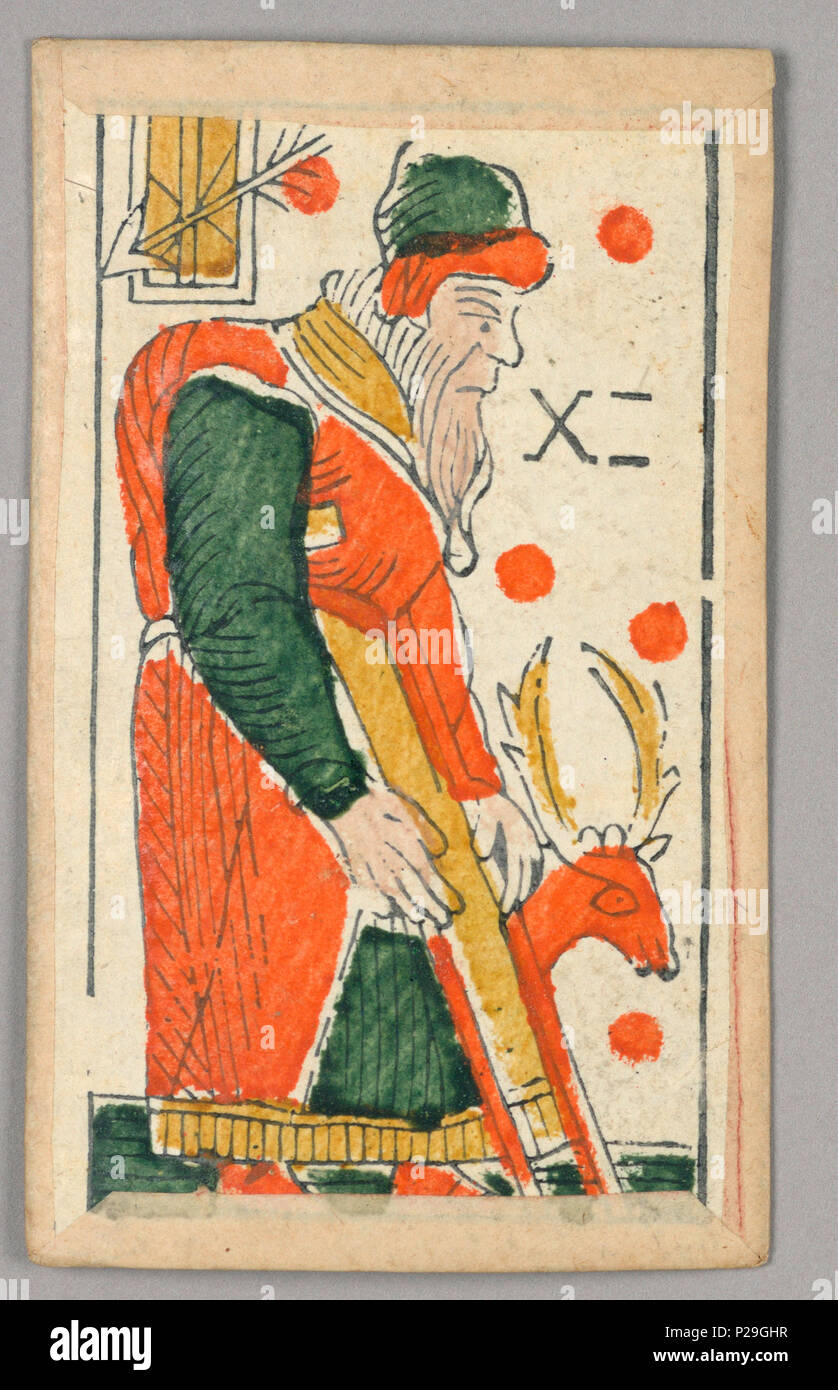 . Englisch: Spielkarten. Vor 1909 (Eingangsdatum) 227 Spielkarten (CH) 18165913 Stockfoto