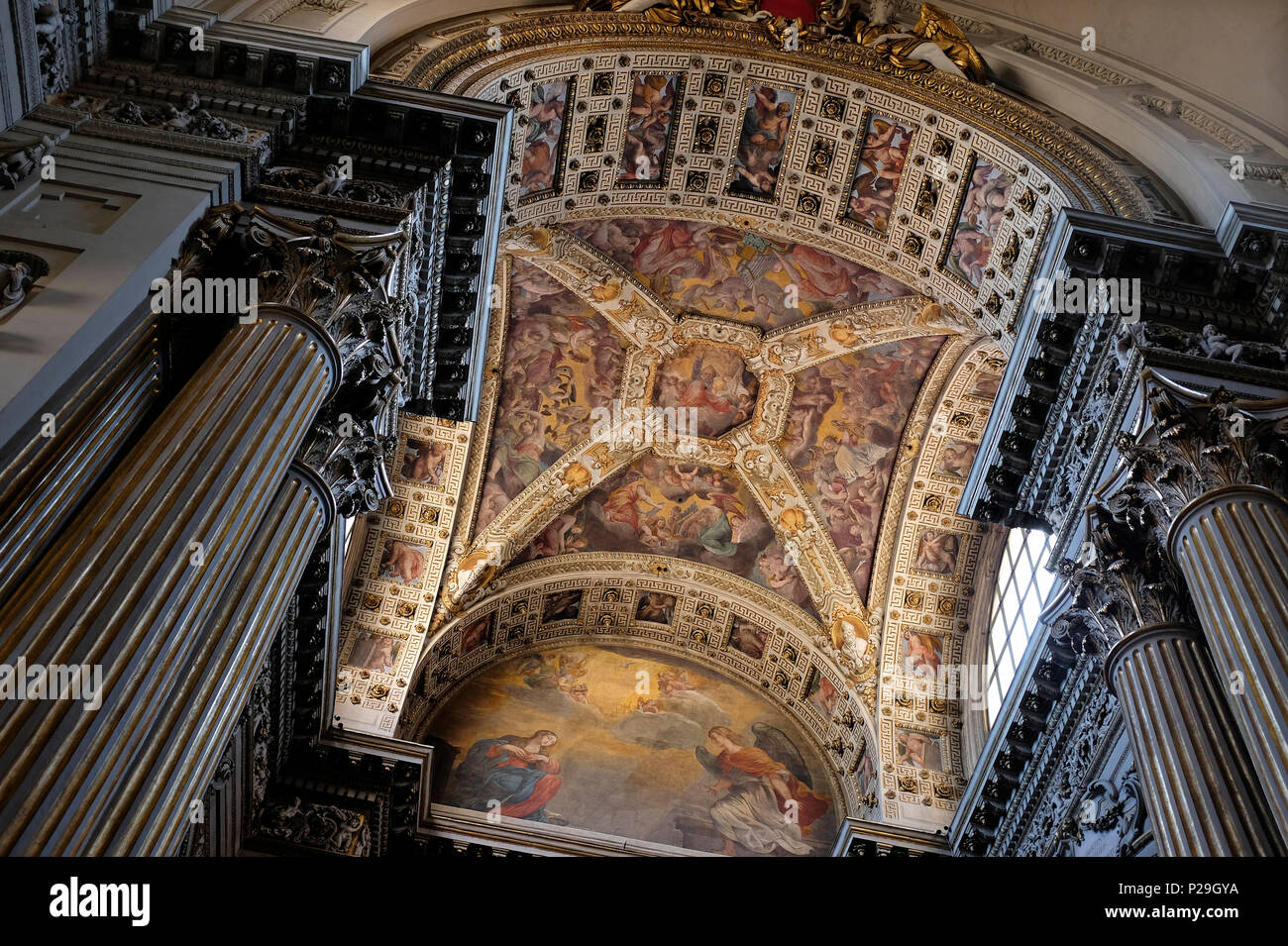 Die Kathedrale San Pietro, Bologna, Italien Stockfoto