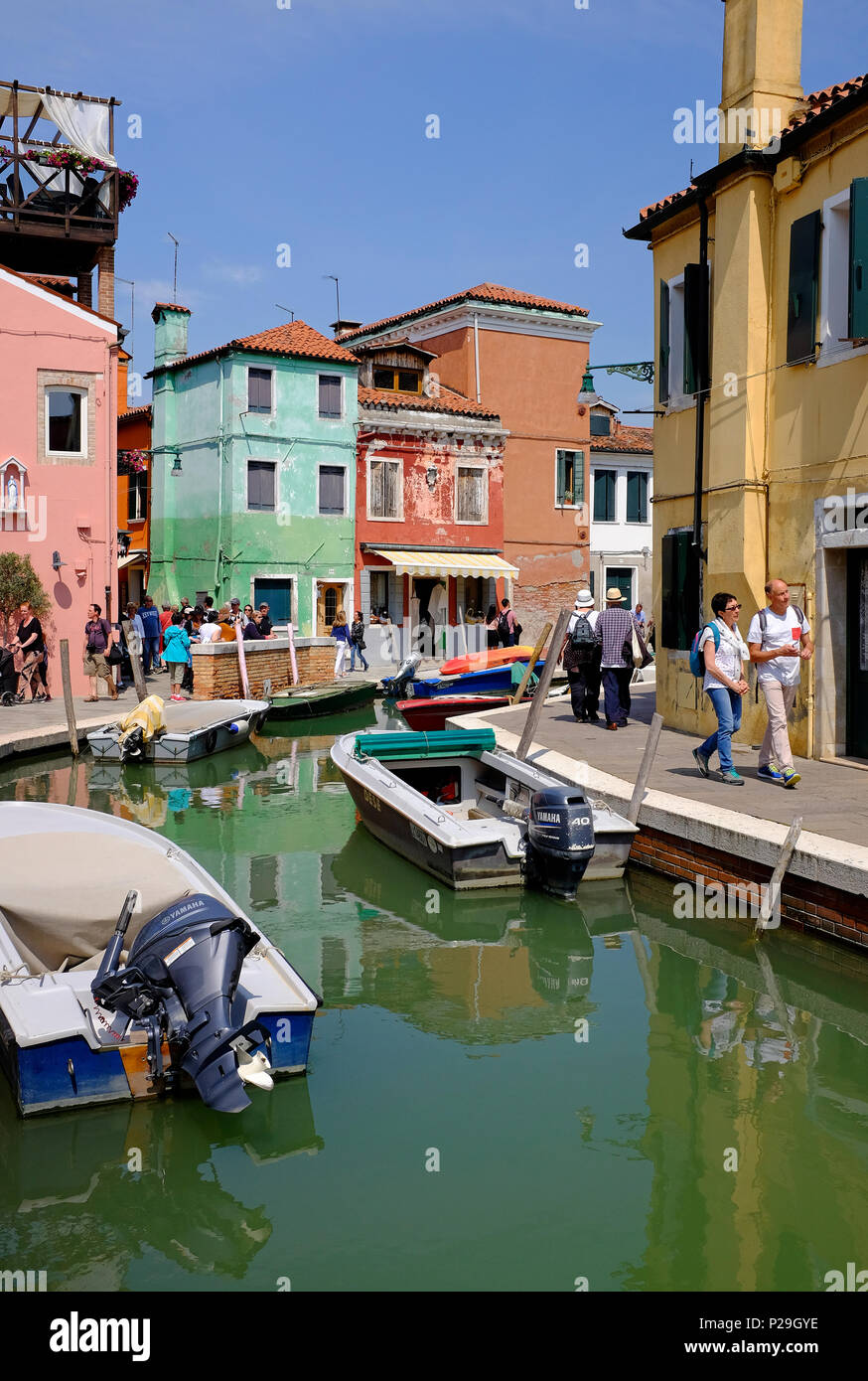 Burano, Venedig, Italien Stockfoto