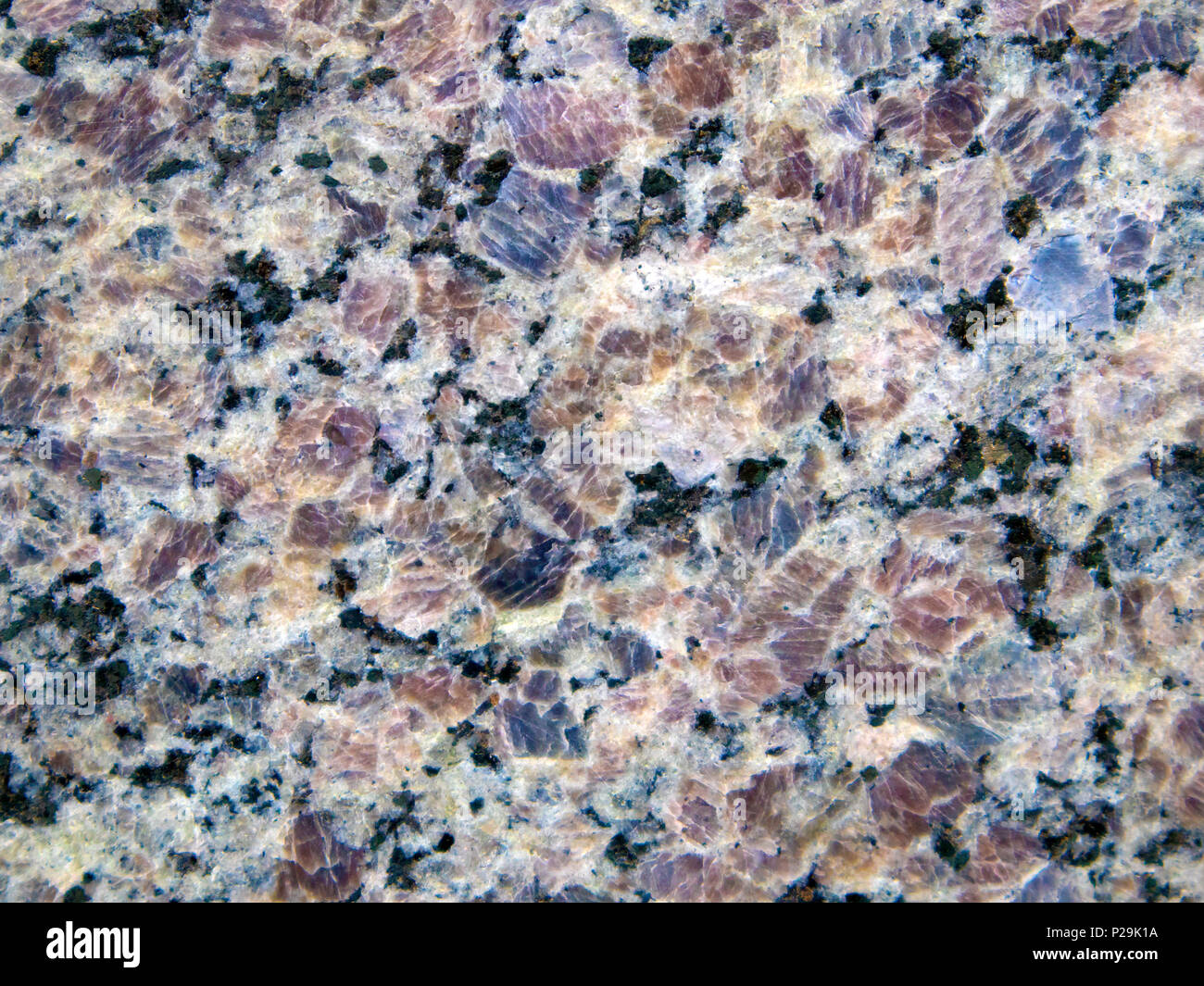 Bunte Naturstein Textur, glatte Granit Oberfläche, können als Hintergrund verwendet werden Stockfoto