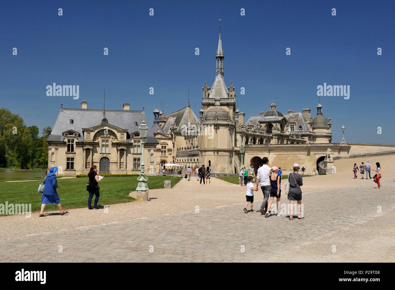 Frankreich, Oise, Chantilly, Chantilly, Immobilien, Schloss Chantilly und Conde Museum Stockfoto