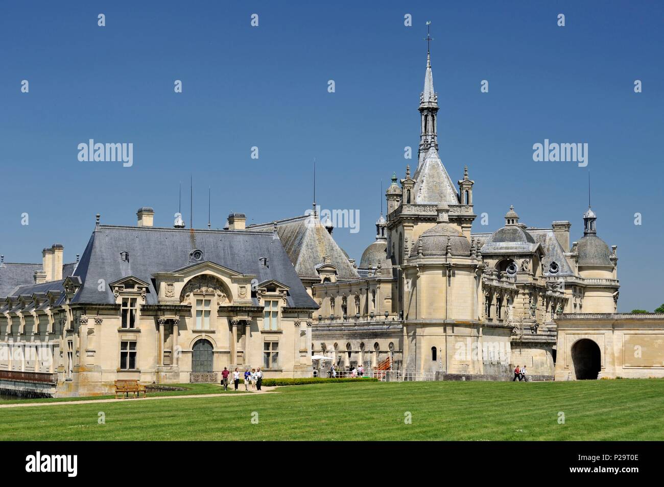 Frankreich, Oise, Chantilly, Chantilly, Immobilien, Schloss Chantilly und Conde Museum Stockfoto