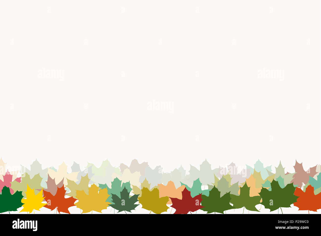 Ahorn Blätter im Herbst Farben als Hintergrund Stockfoto