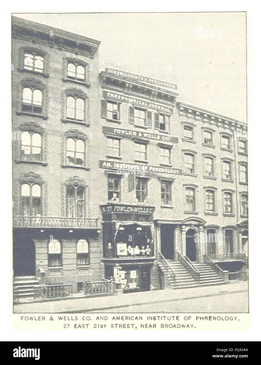 (König 1893, NYC) pg 330 Fowler und WELLS CO, des Amerikanischen Instituts für PHROENOLOGY, 27 East 21. Straße. Stockfoto