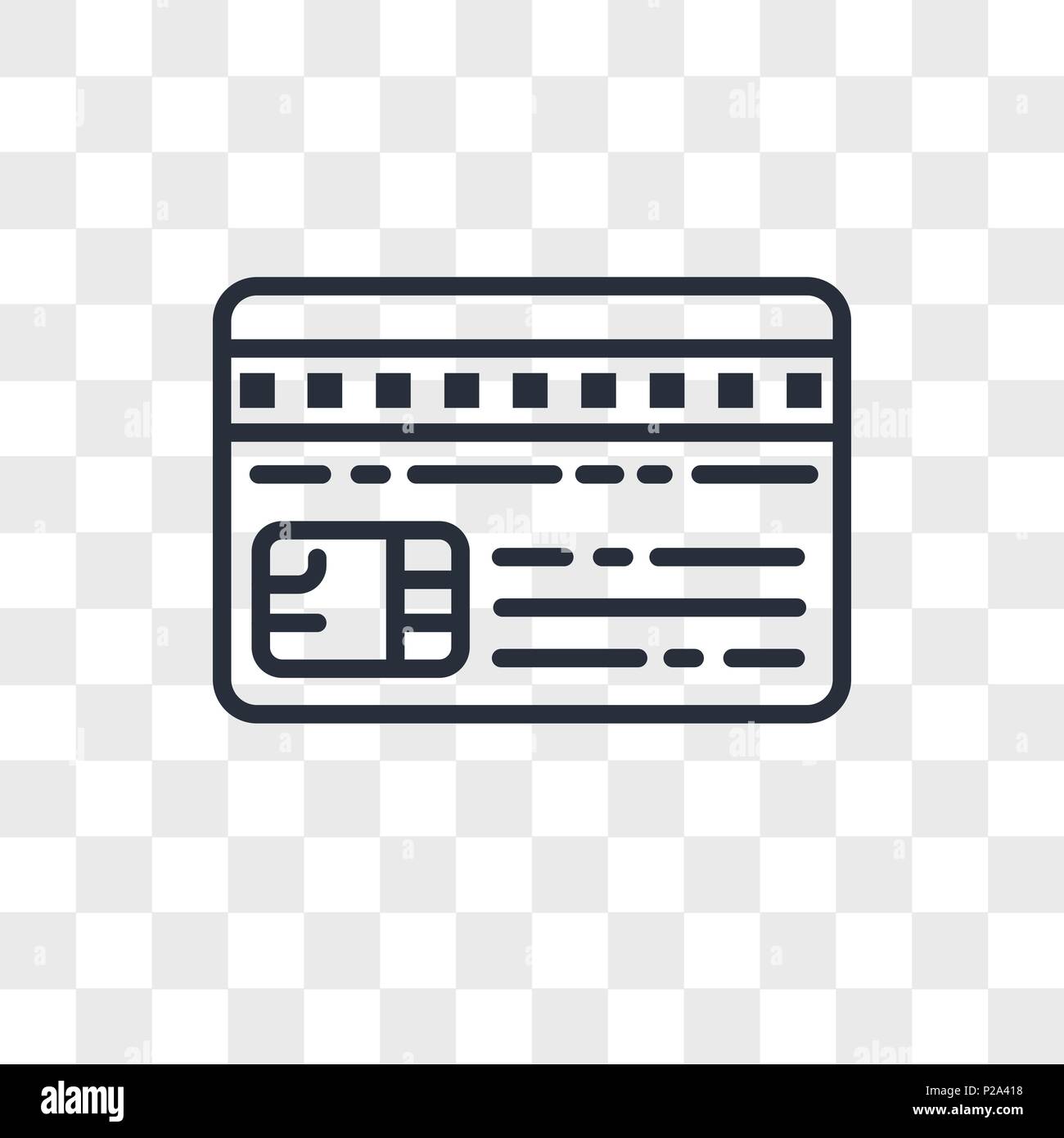 Cit-Vektor Icon auf transparentem Hintergrund isoliert, CIT-Karte logo Konzept Stock Vektor