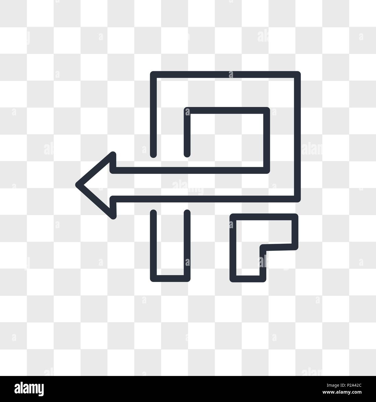 Pivot vektor Icon auf transparentem Hintergrund isoliert, Pivot logo Konzept Stock Vektor
