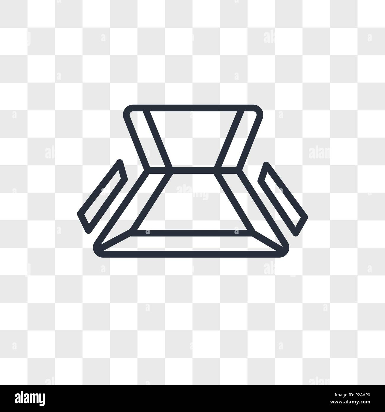 Stuhl Vektor Icon Auf Transparentem Hintergrund Isoliert