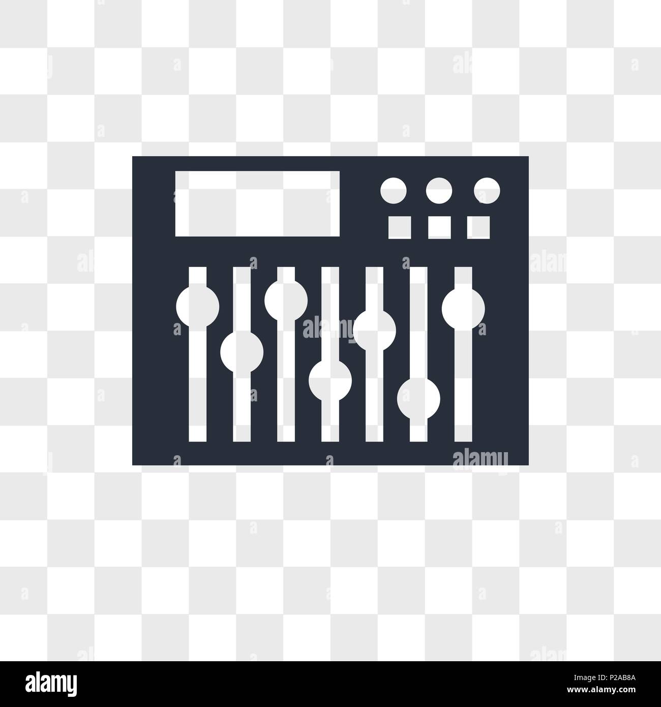 Antenne vektor Icon auf transparentem Hintergrund isoliert, Antenne logo Konzept Stock Vektor