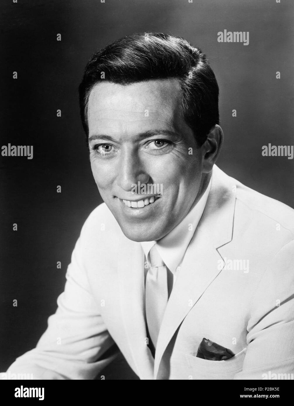 El cantante Andy Williams. Stockfoto