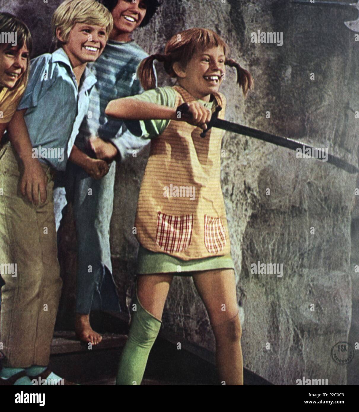 Original Film Titel: Pippi Långstrump PÅ DE SJU HAVEN. Englischer Titel: PIPPI IN DER SÜDSEE. Regisseur: Olle Hellbom. Jahr: 1970. Stars: INGER NILSSON. Credit: BETA FILM/IDUNA FILM PRODUKTIONGESELLSCHAFT/NORD KUNST/SVENSK/Album Stockfoto