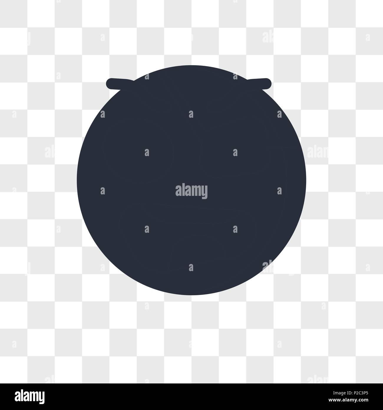 Pirate emoji Vektor Icon auf transparentem Hintergrund isoliert, Pirate emoji logo Konzept Stock Vektor