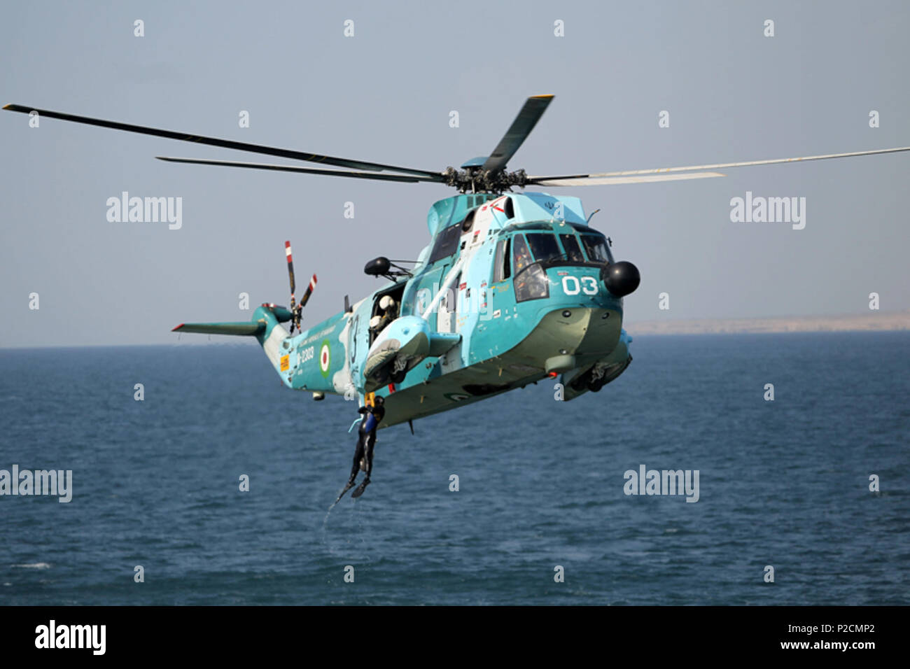 . Englisch: Iranische Hubschrauber. Aja. ir 26 der iranischen Marine Sikorsky SH-3 Sea King in "velayat-90 naval Übung Stockfoto