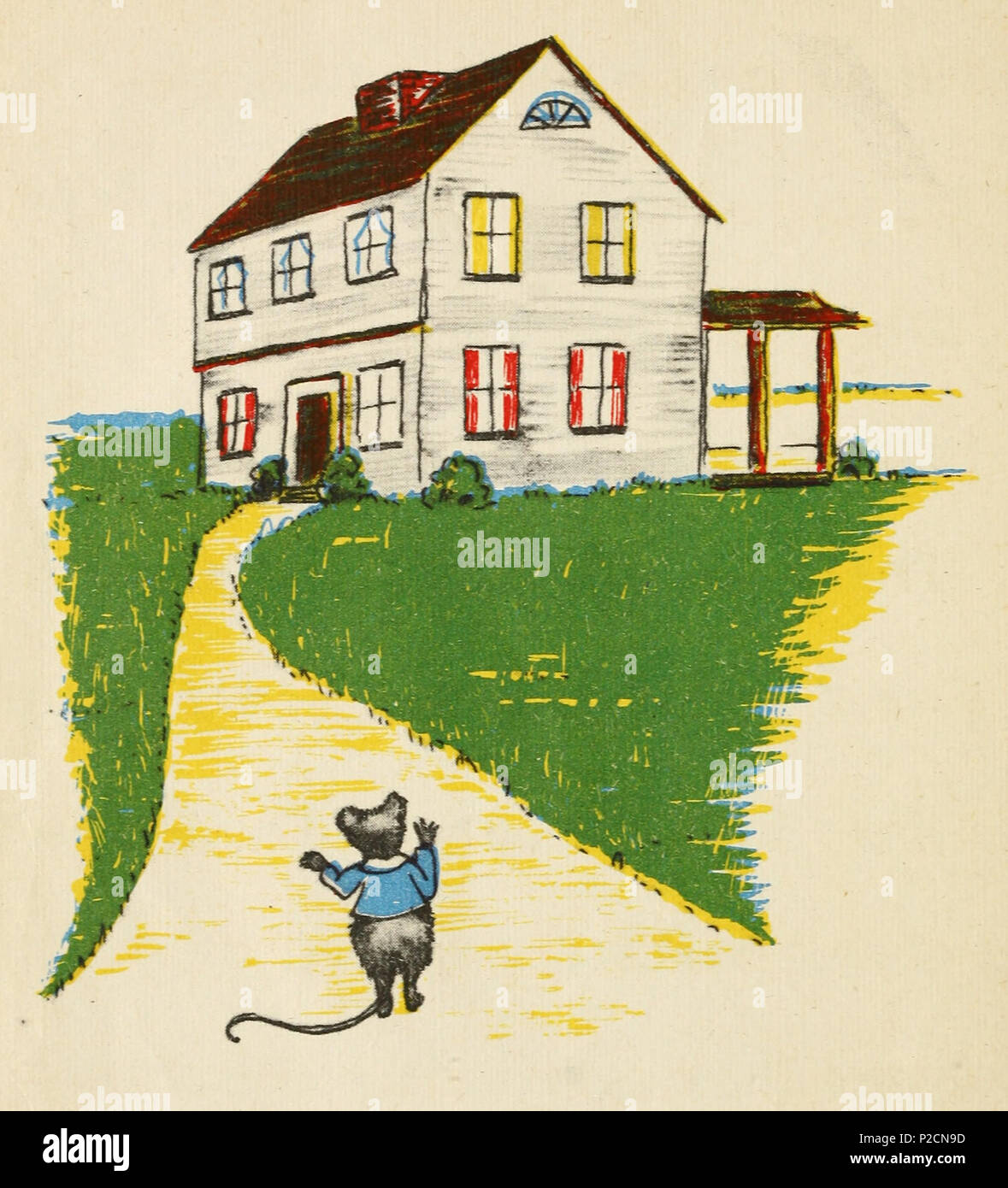Englisch: Der Titel Charakter findet sich zurück nach Hause, in die  Geschichte eines kleinen grauen Maus von Autor und Illustrator Dorothy  Sherrill. (Zahl in Klammern bezieht sich auf die DjVu Lage.).