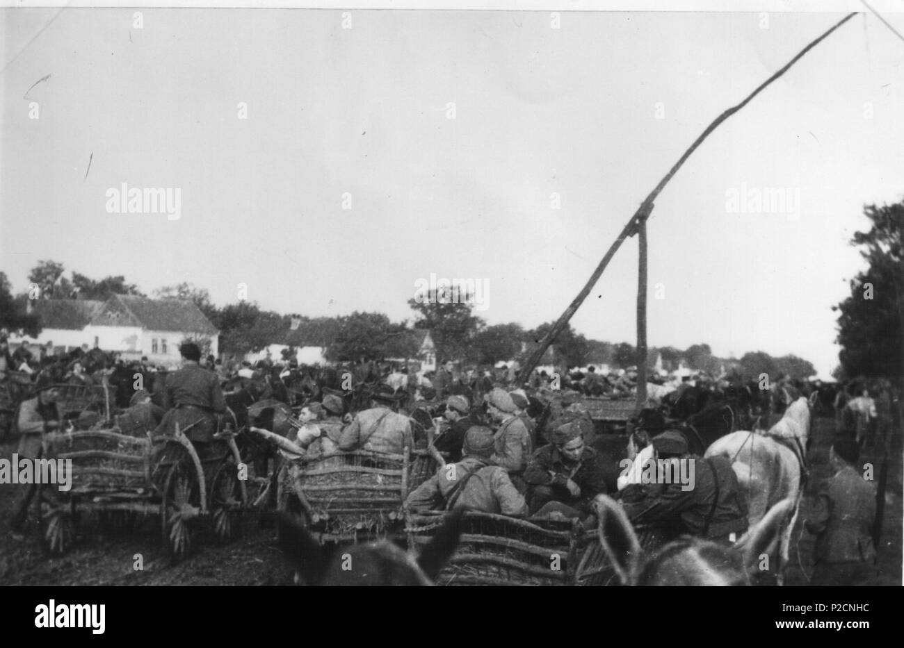 33 Masovni Srema dobrovoljaca odlazak iz za Bosnu istočnu Stockfoto