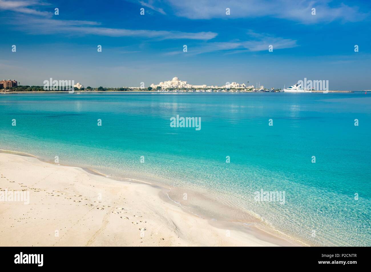 Die Vereinigten Arabischen Emirate, Abu Dhabi, Al Ras Al Akhdar Bezirk, Presidential Palace Stockfoto