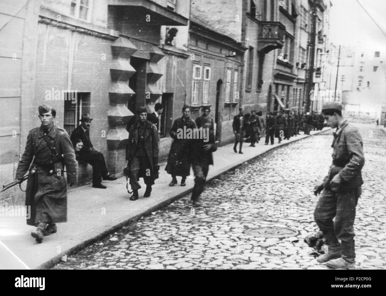 . Srpskohrvatski /??????????????: Partizani u Beogradu oktobra 1944. Oktober 1944. Unbekannt 40 Partizani u Beogradu oktobra 1944 Stockfoto