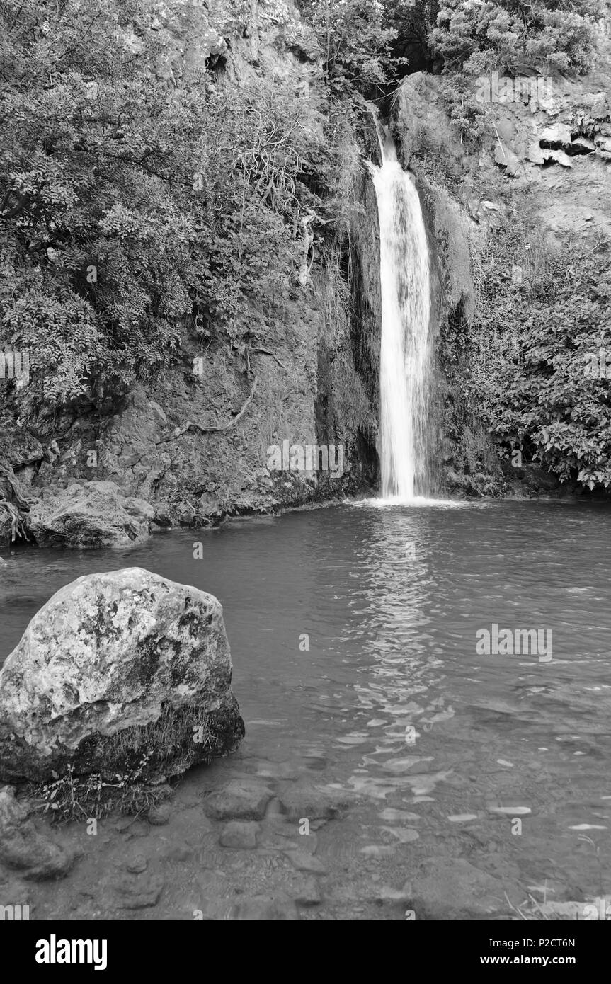 Queda do Vigario Wasserfall in Alte, Loulé. Algarve, Portugal Stockfoto