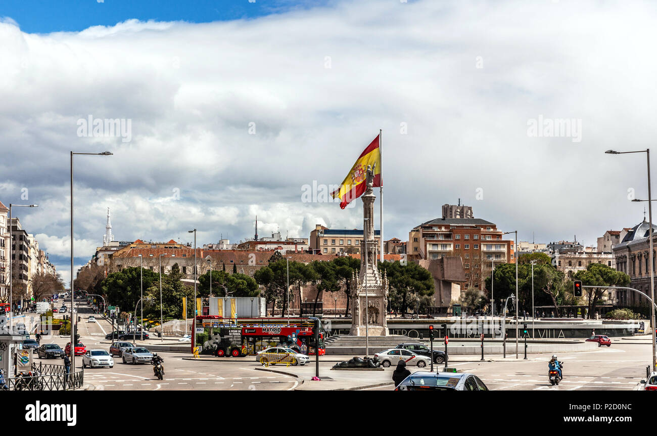Plaza de Colón, Madrid, Spanien. Stockfoto